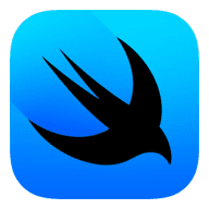 SwiftUI Framework logo: a stylized, multicolored bird in motion, symbolizing Apple's modern declarative UI framework for building apps.