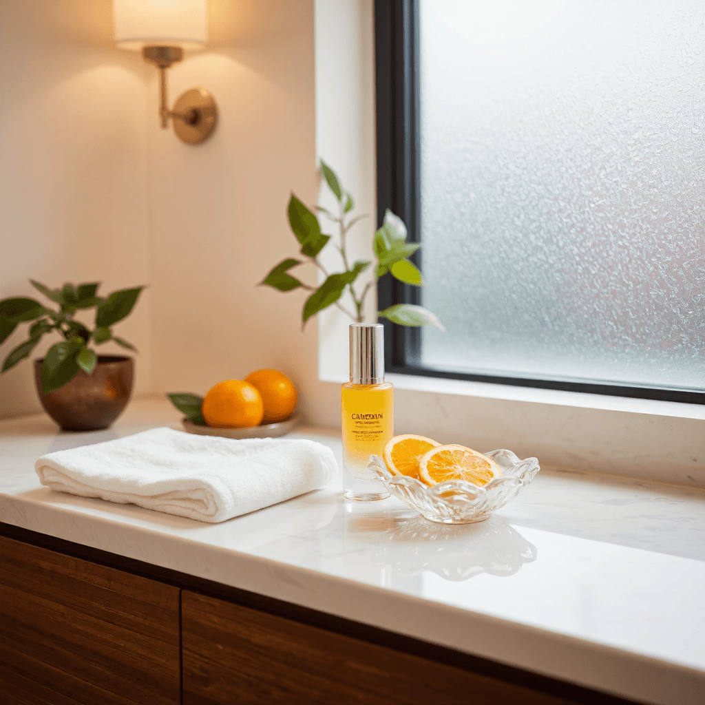 product photography of facial serum