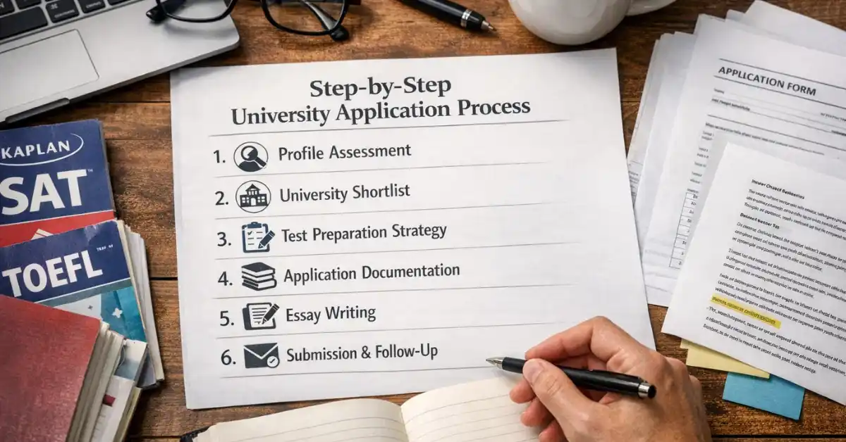 Step by step university application guidance Dubai process