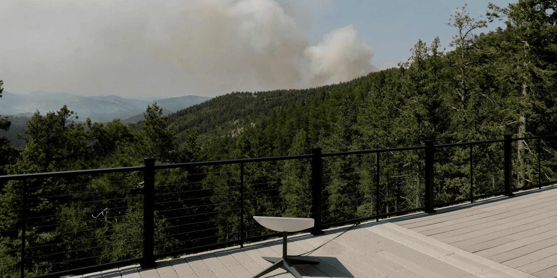 Temporary Starlink set-up in a remote location.