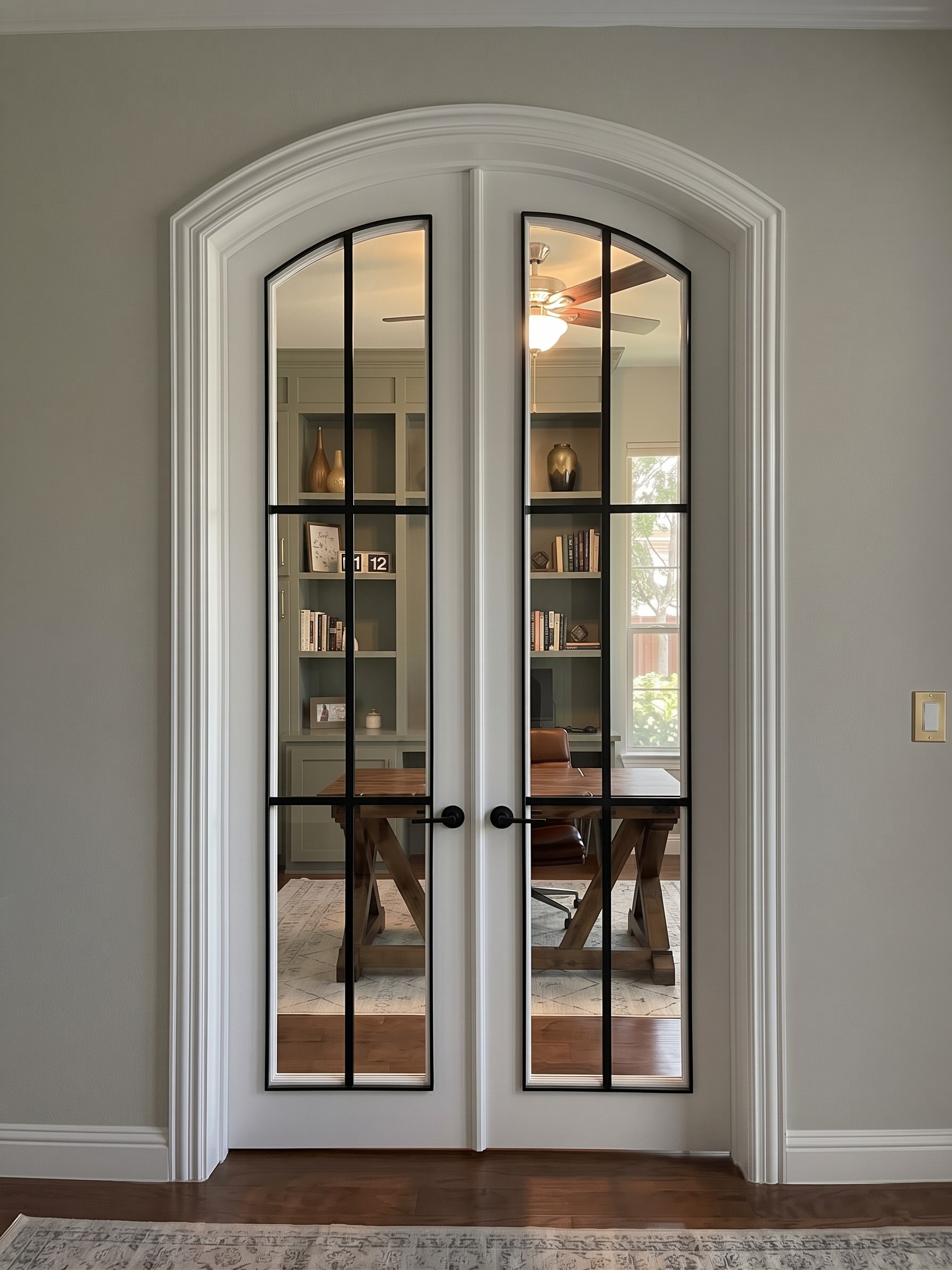 View through an open doorway