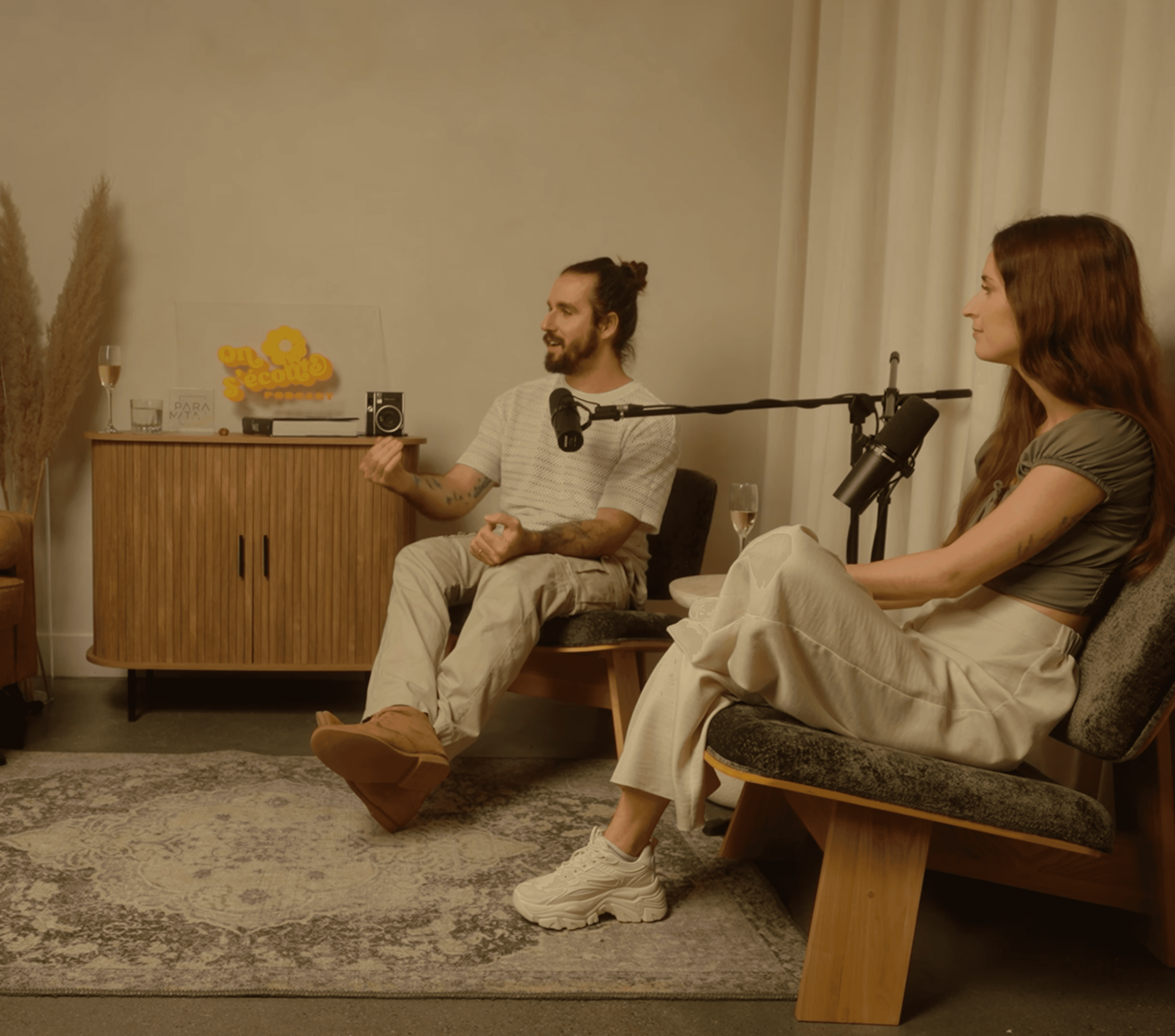 Noir Lila en participation à un podcast bien-être