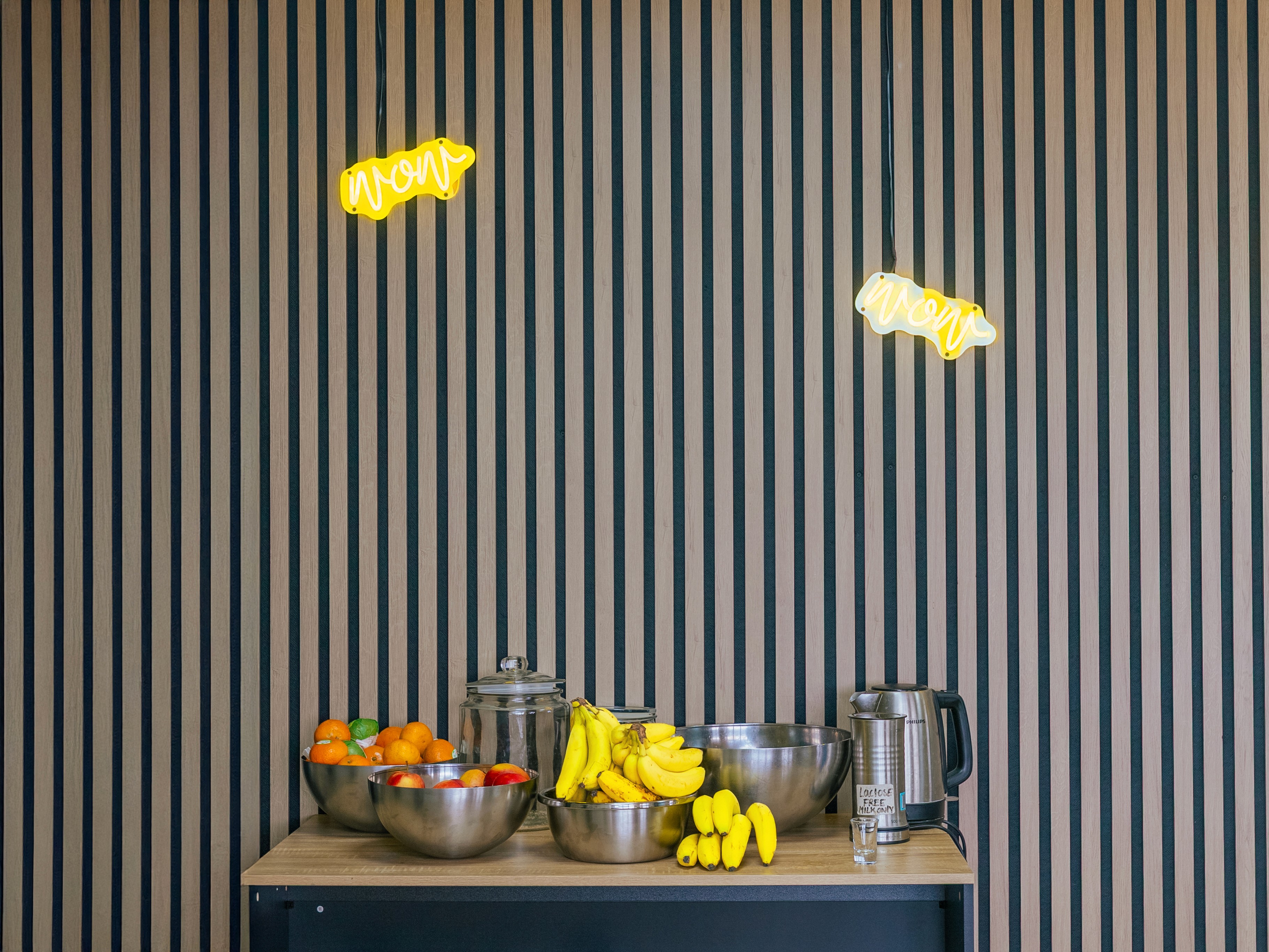 Photo of the office lunch are with fresh fruits