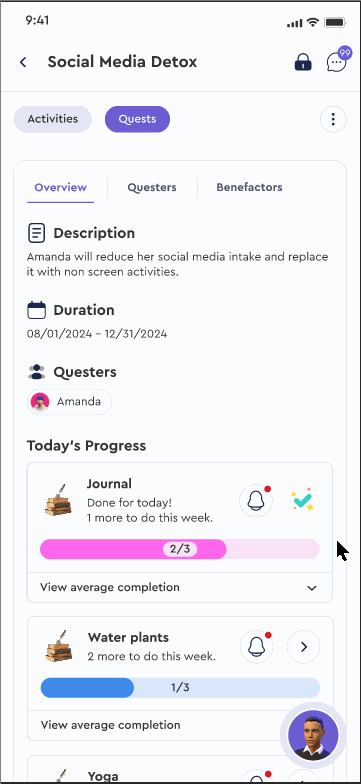 Mobile Single Quest Page