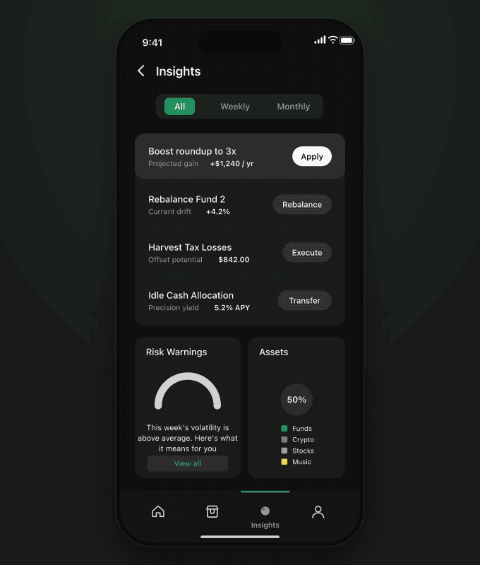 Flow: Insights, then the portfolio and its funds