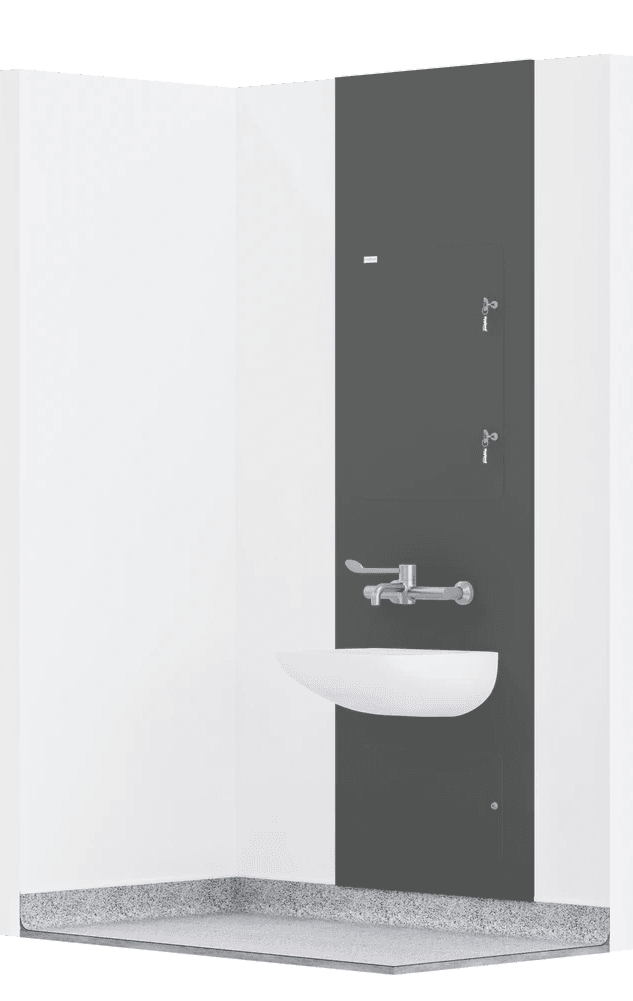 A flat type integrated plumbing system