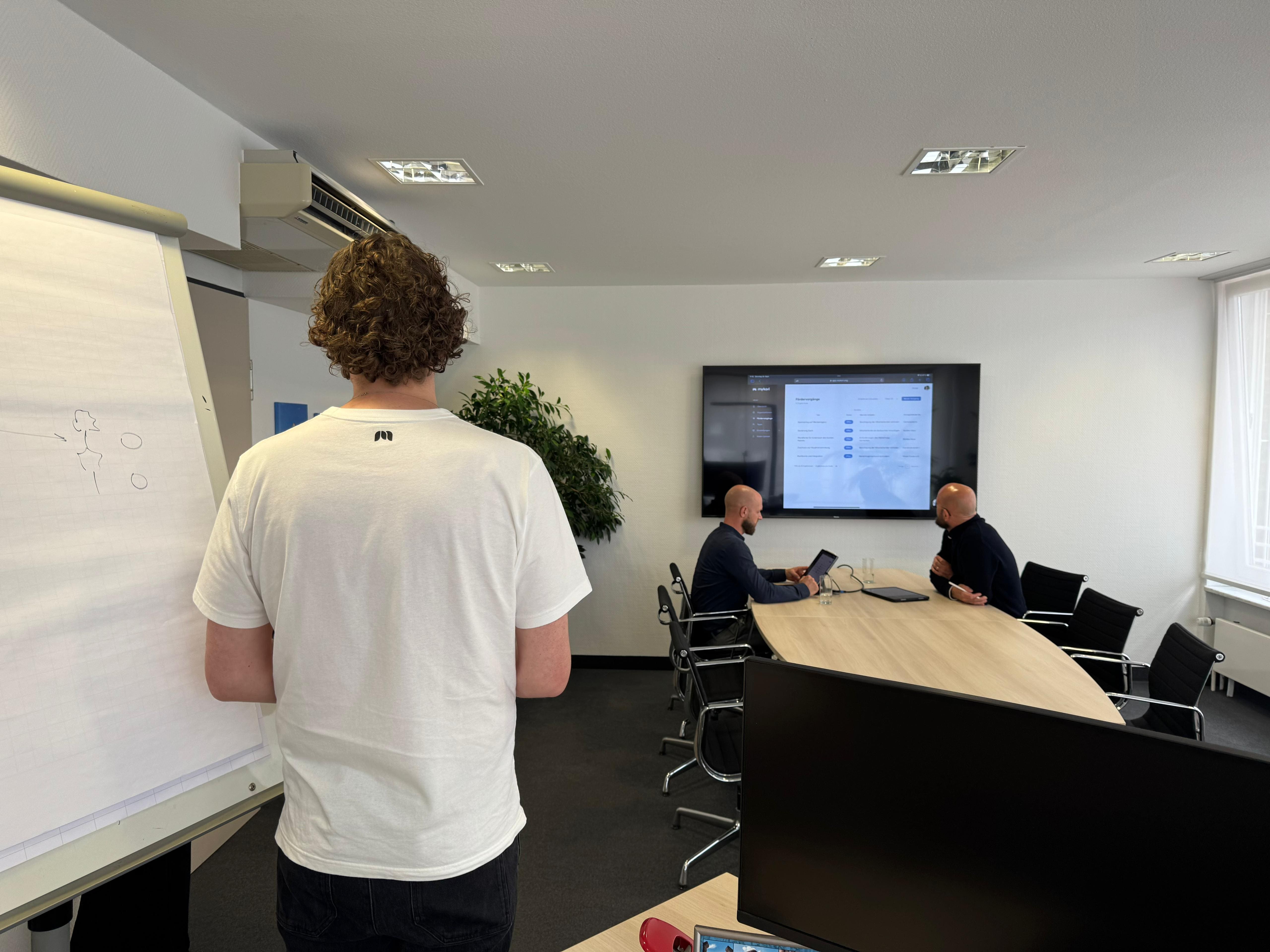 mykori Kunden-Onboarding vor Ort – persönliche Einführung in die Fördermanagement-Software bei einer Genossenschaftsbank
