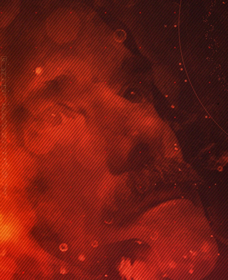 A digital image created by Richard Payne featuring a man looking thoughtfully up to space, blending reflective emotion with a bold visual style.