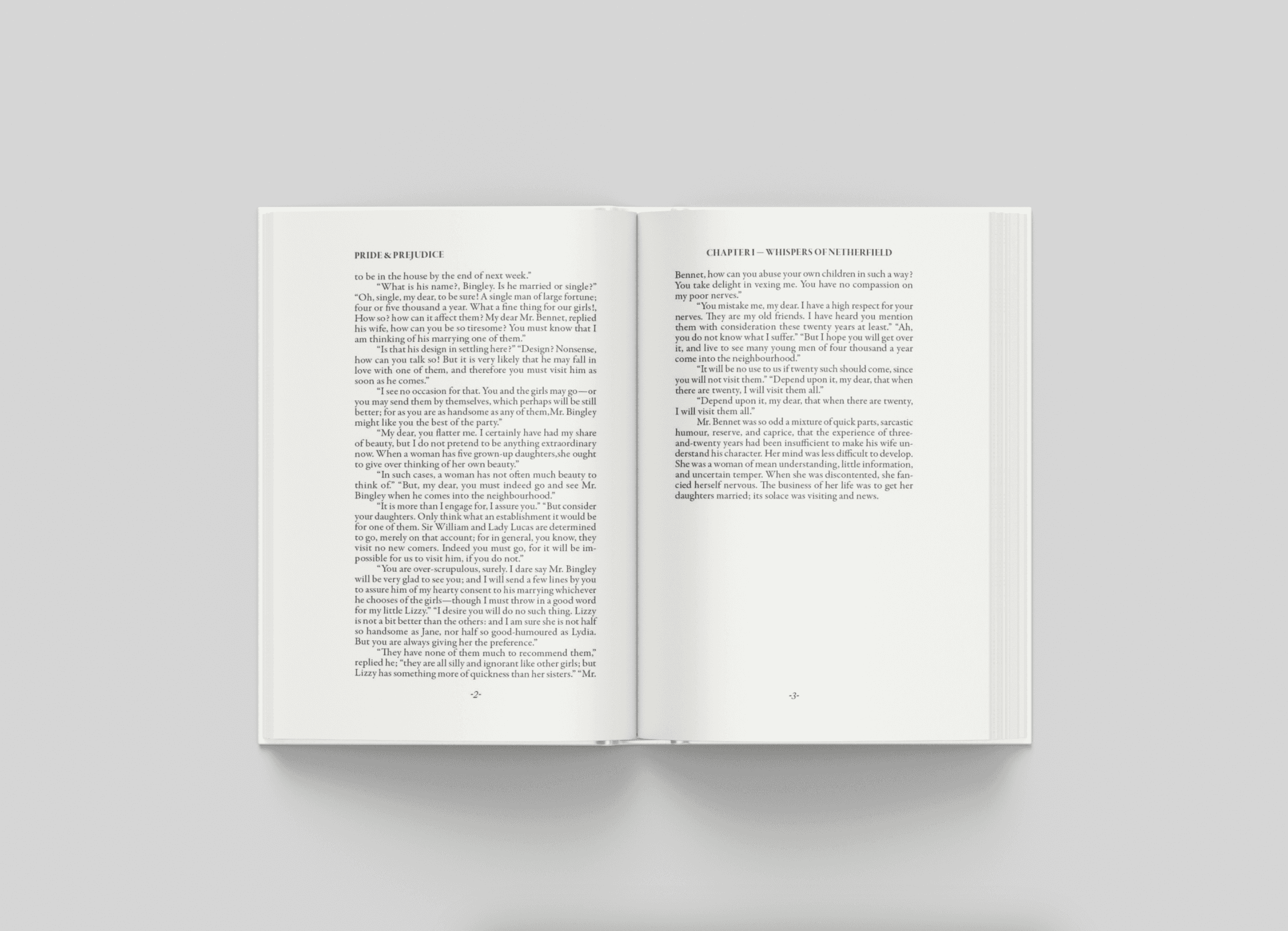 alt="Illustrated Pride and Prejudice book chapter ending"