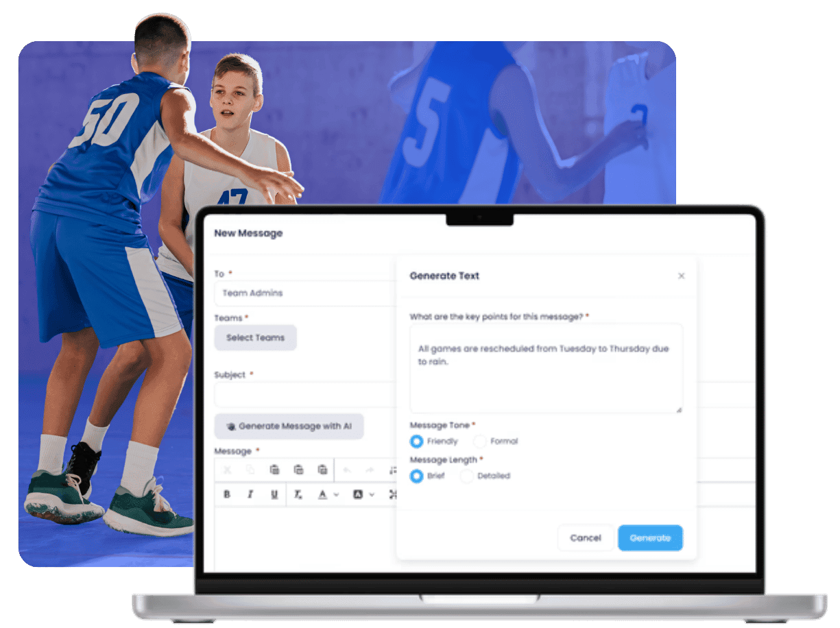 Free Sports Website Builder | TeamLinkt