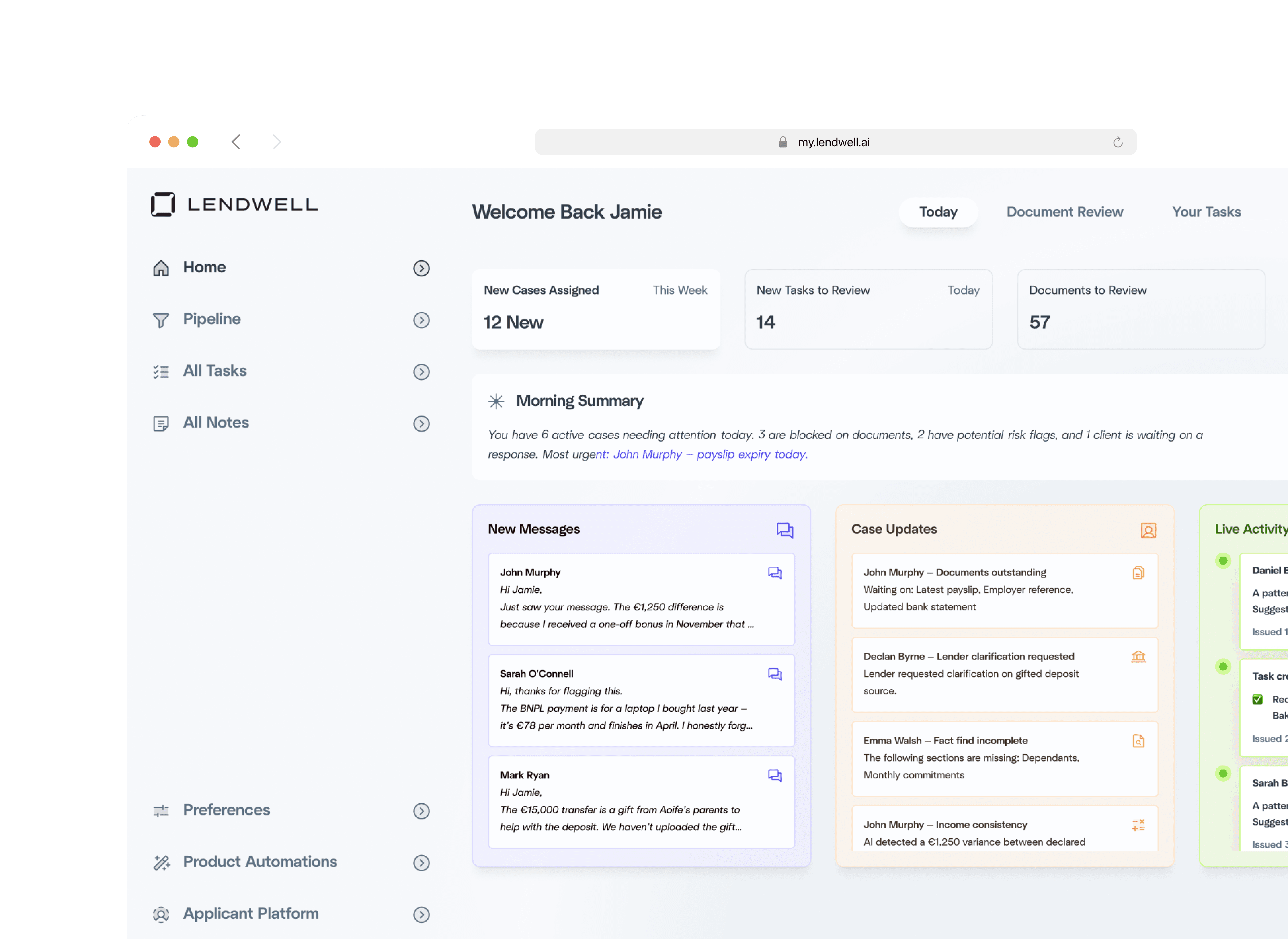 Image of: An AI Mortgage Origination Platform