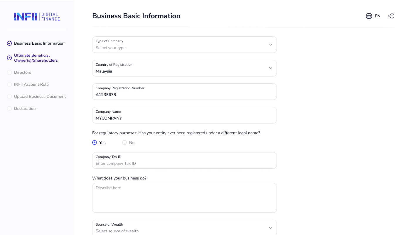 KYB Onboarding