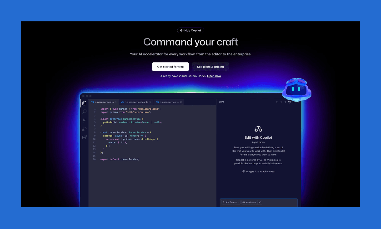 Github Copilot is one the best VS Code extension alternatives of Blackbox AI as AI coding agent.