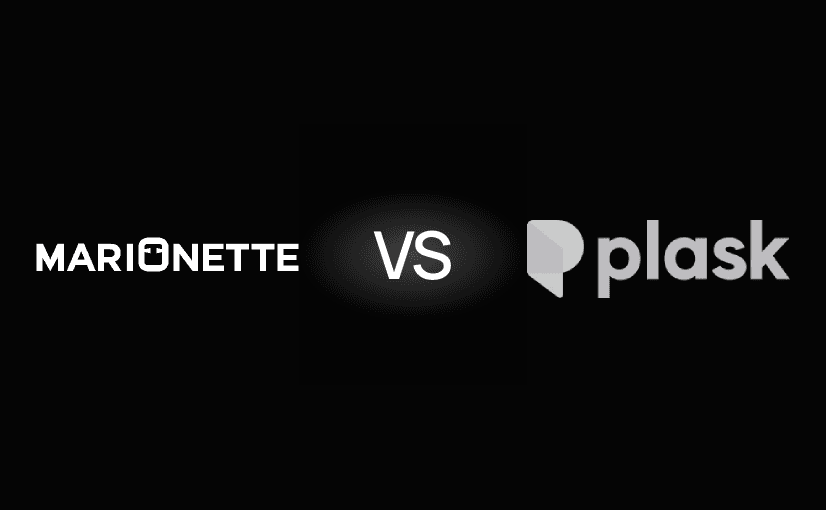 Marionette versus Plask graphic