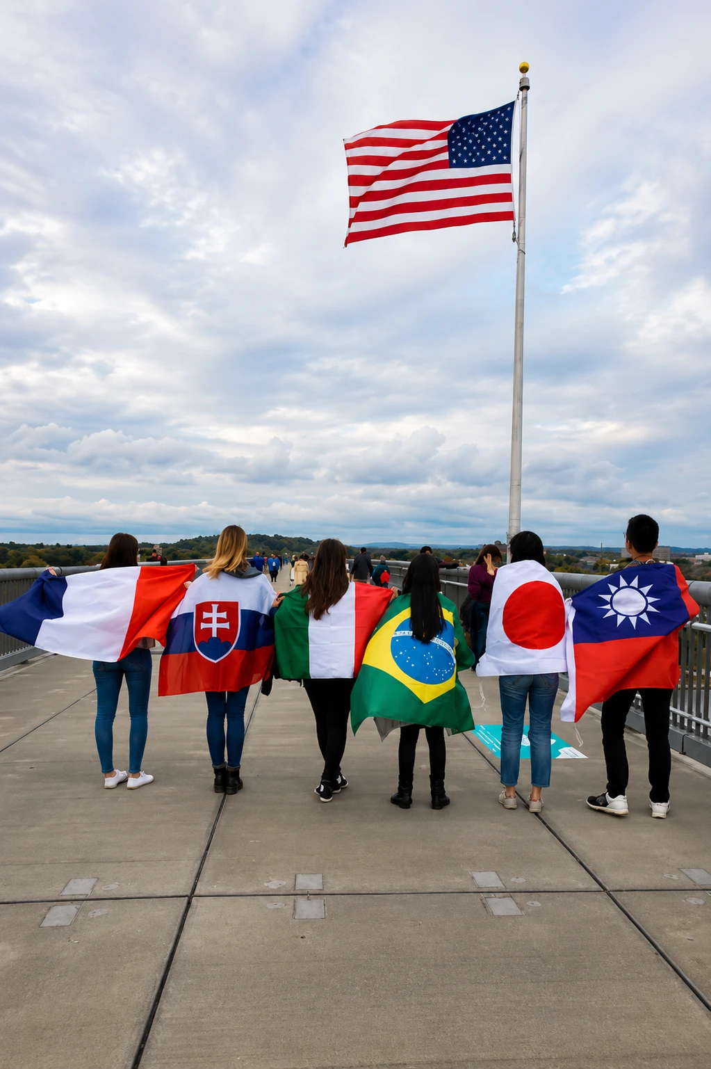 Élèves internationaux suivant des cours dans un établissement scolaire étranger