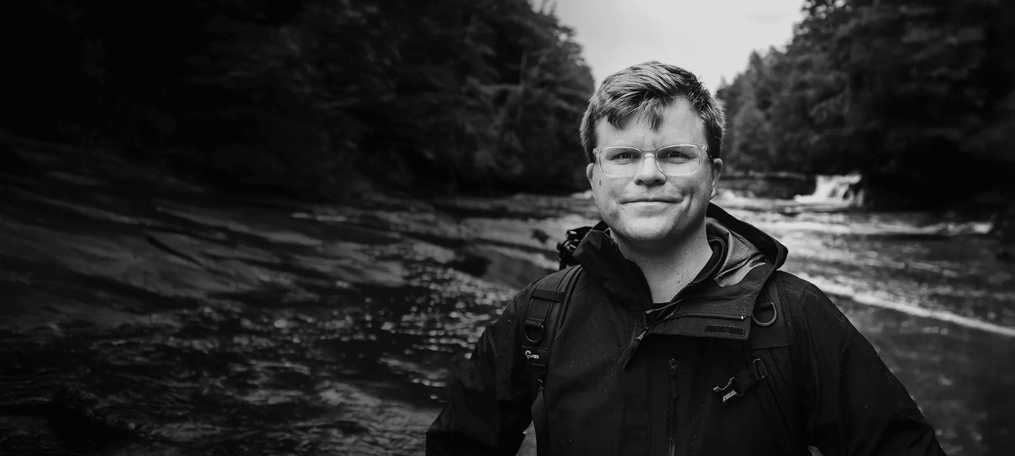 Portrait of person at porcupine mountains