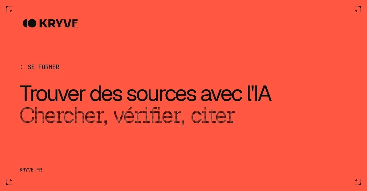 Trouver des sources avec l'IA : Chercher, vérifier, citer
