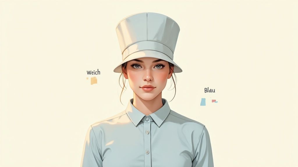 Ein Mann in einem hellblauen Hemd vor einem neutralen Hintergrund, ideal für ein Bewerbungsfoto