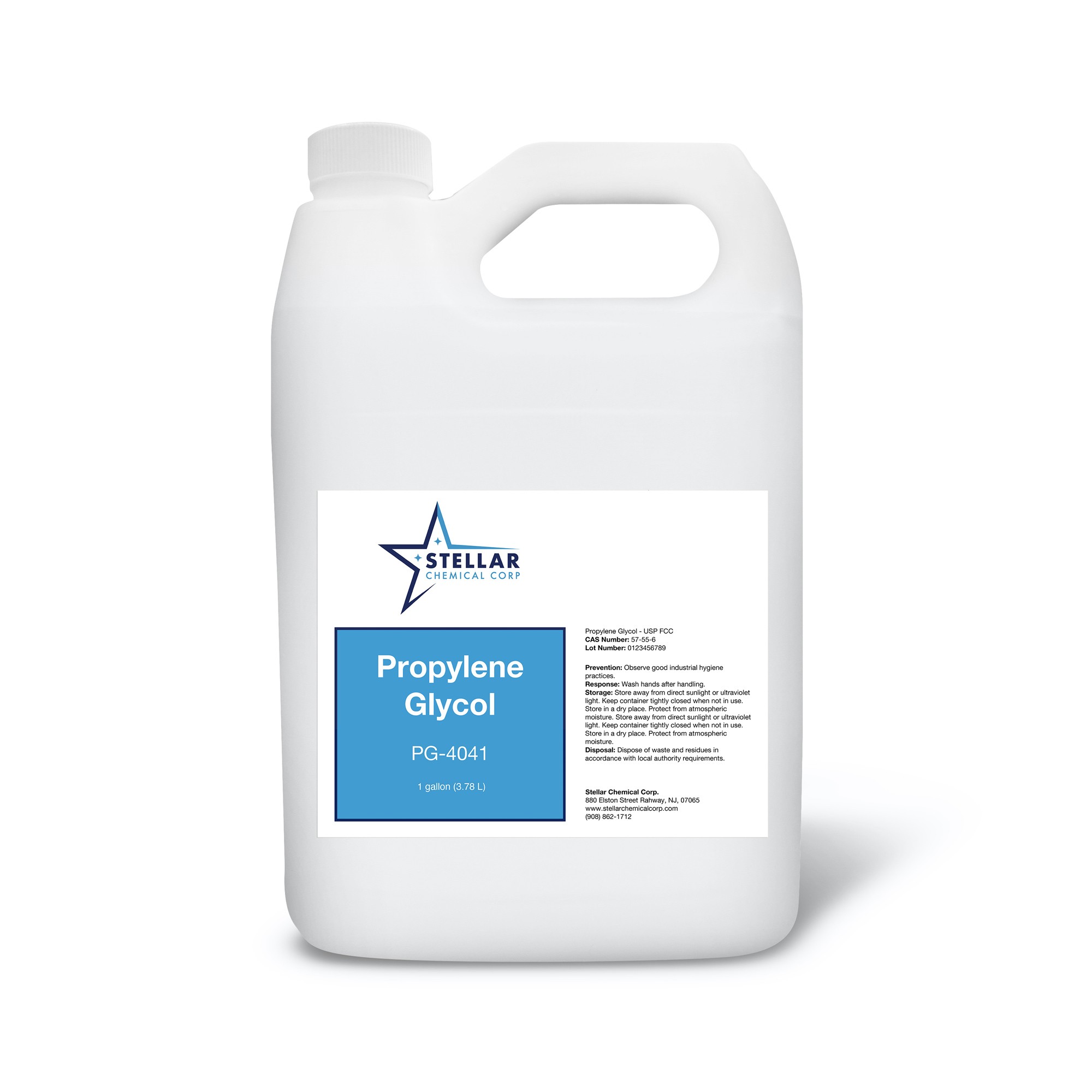 Propylene Glycol gallon from Stellar Chemical Corp.