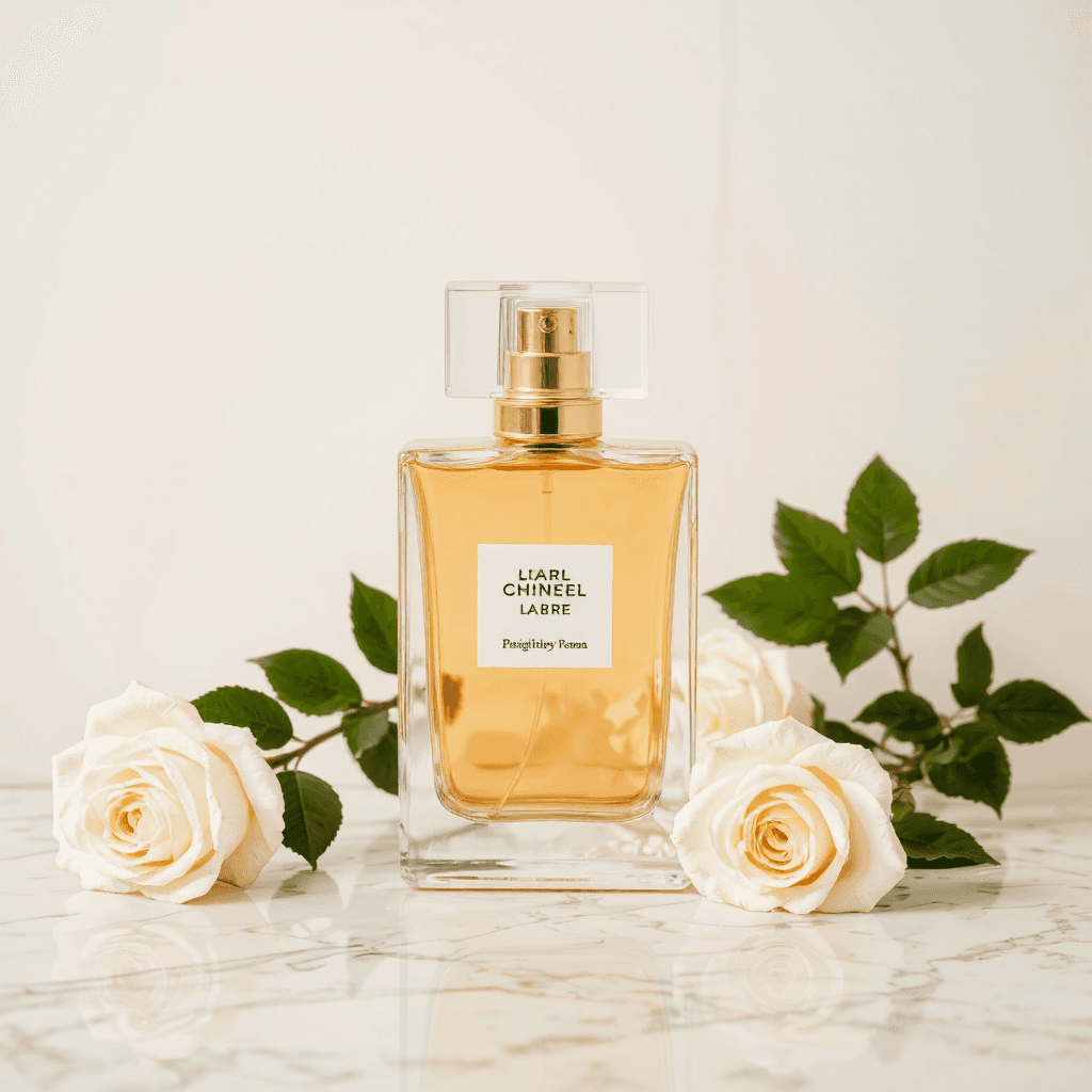 product photography of perfume