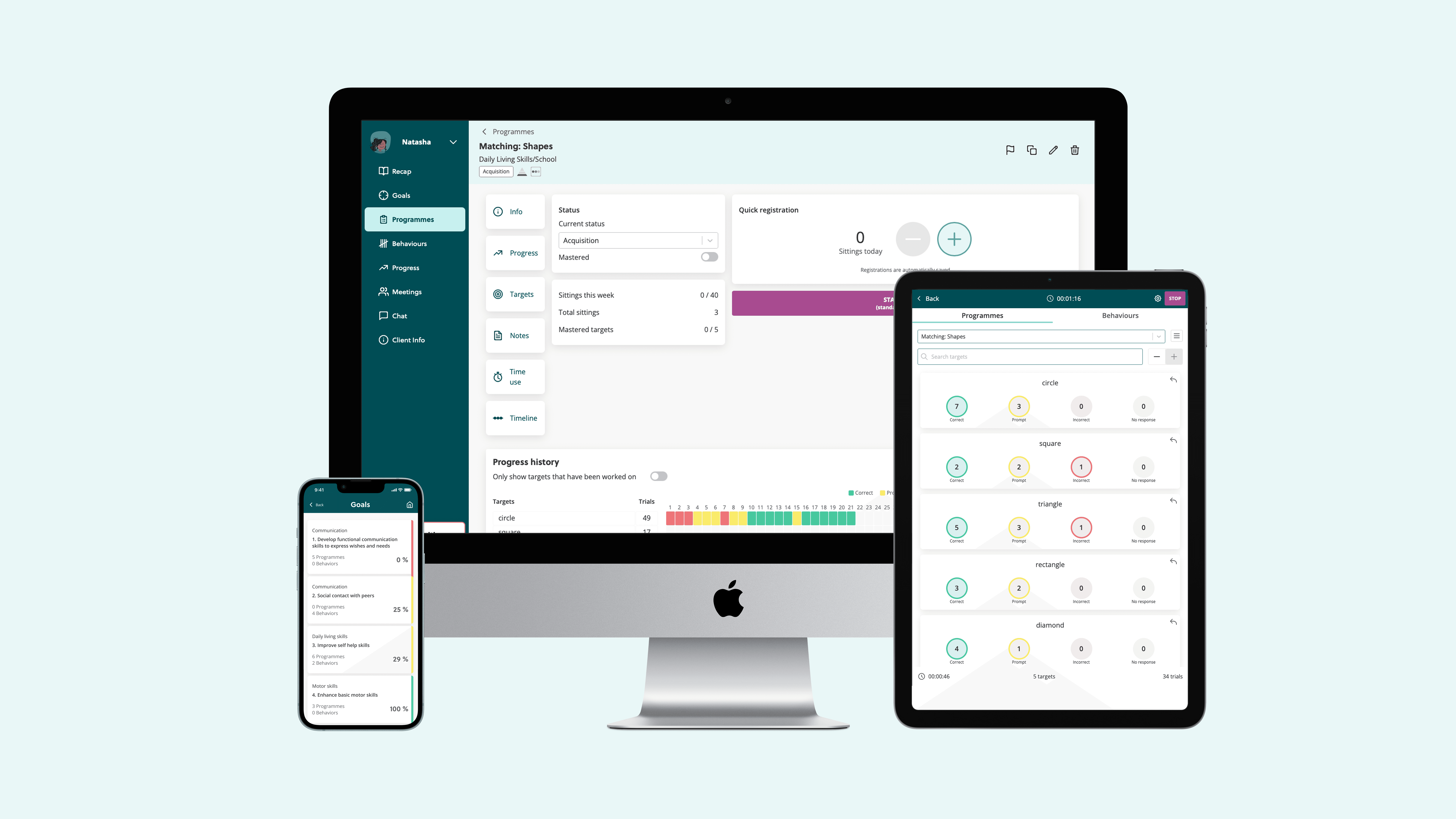 Pathways interface on desktop, tablet and mobile