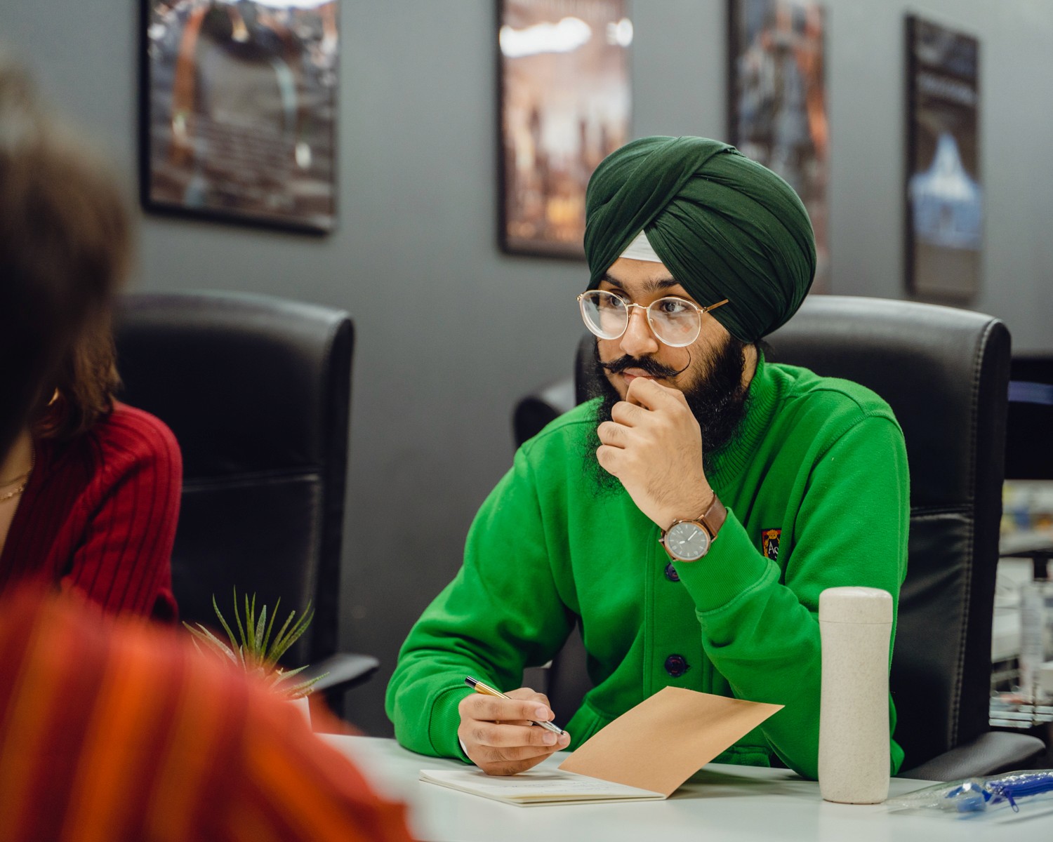 Jagraj Singh Filmmaker at one of the sessions for Futures Film School produced by Surge Films CIC and Sheffield Futures