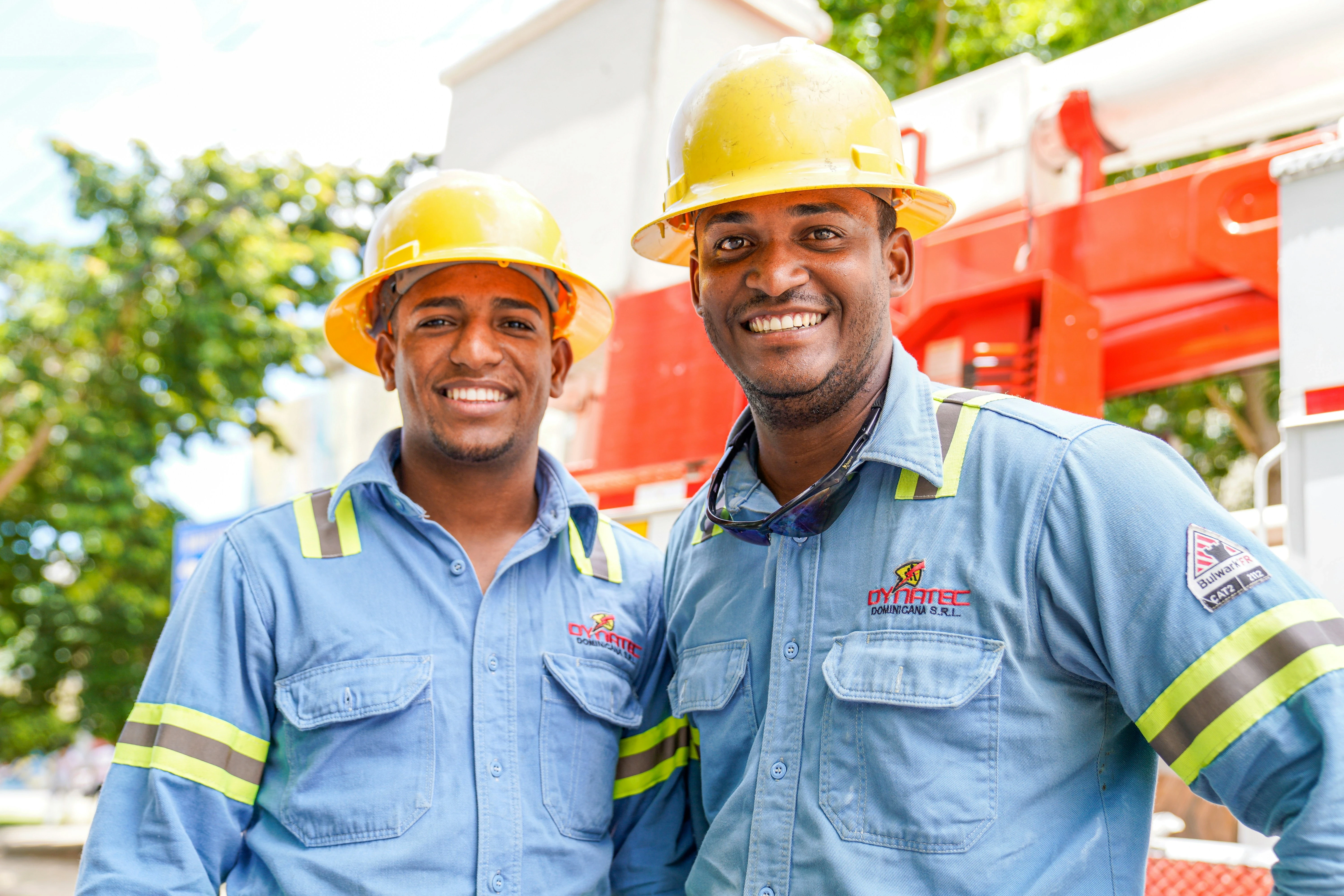 HVAC contractors smiling | HVAC CRM