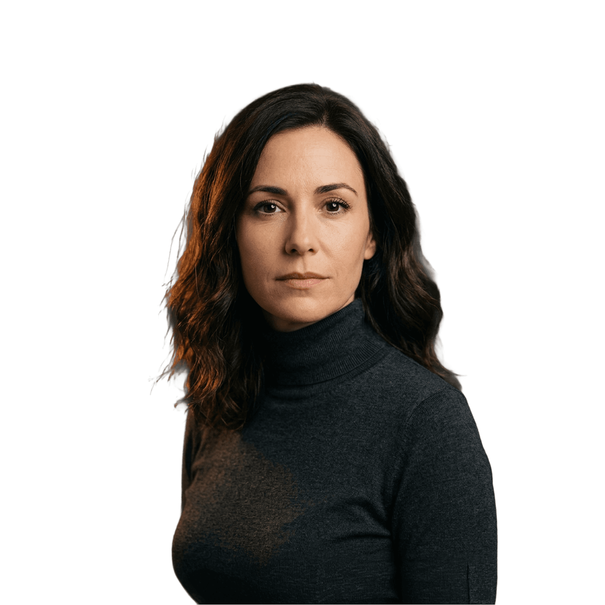 Portrait of Maren Søndergaard, Partner at ARCHIV Studio, against a dark charcoal background