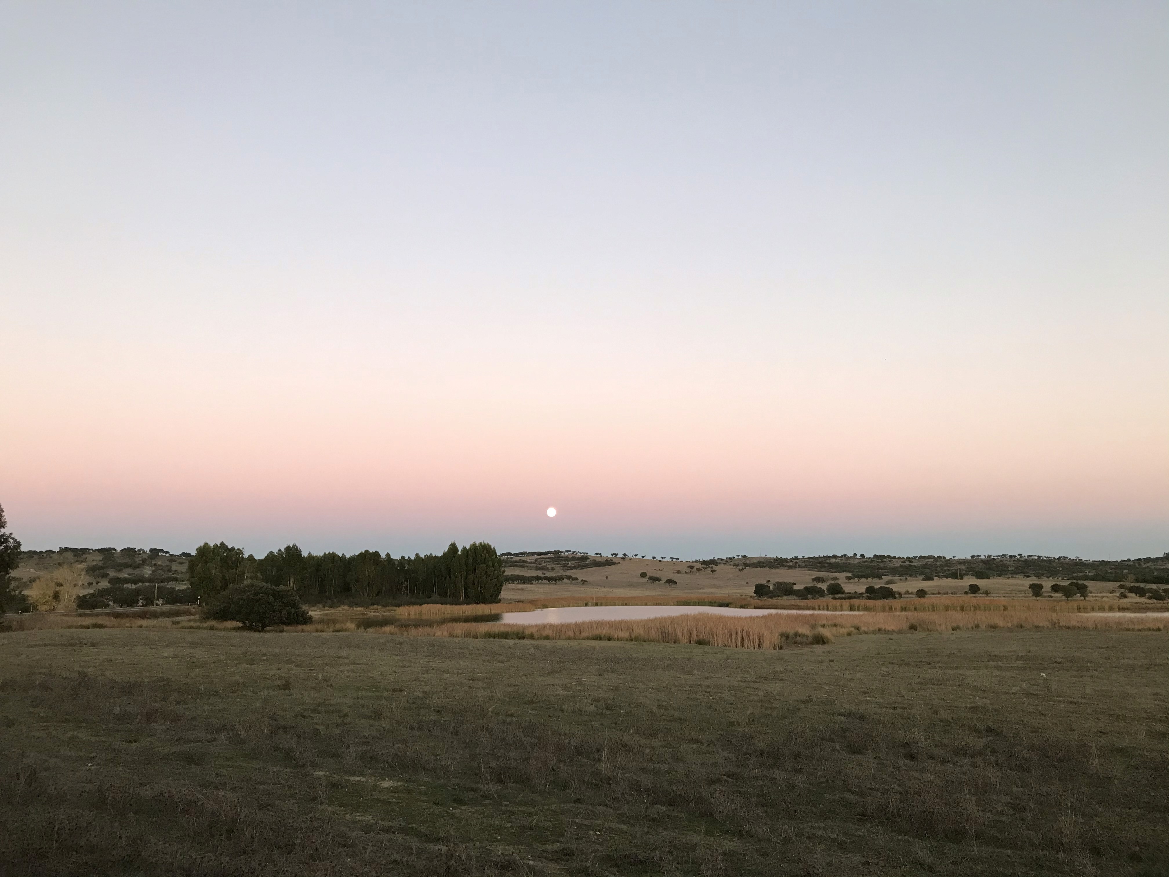 Mountain hut on a sunset in Rila mountain