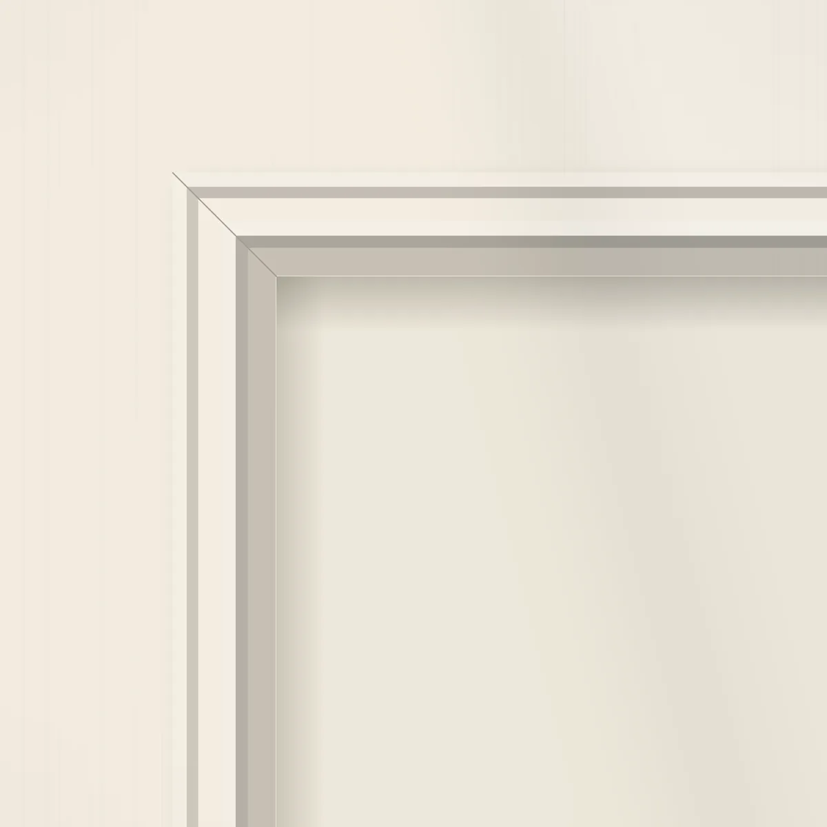 Panel corner with a clean inside joint