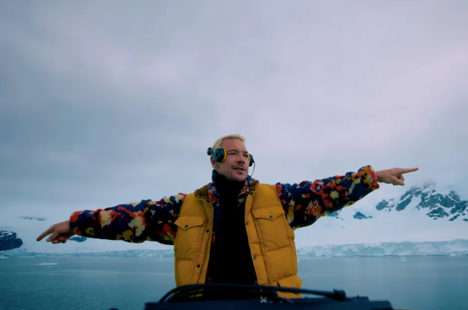 Diplo Performing in Antarctica