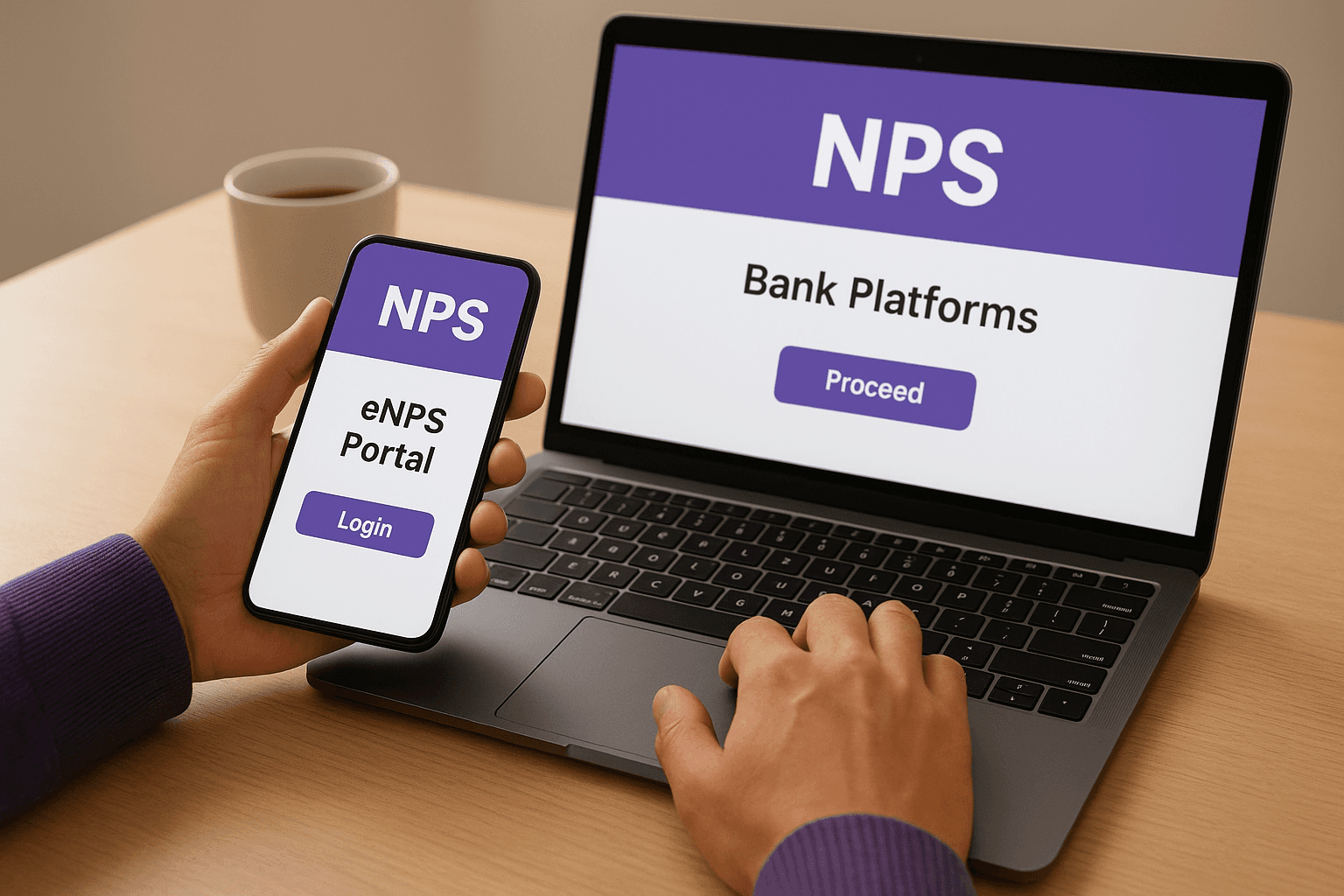 Choose between eNPS portal and bank platforms