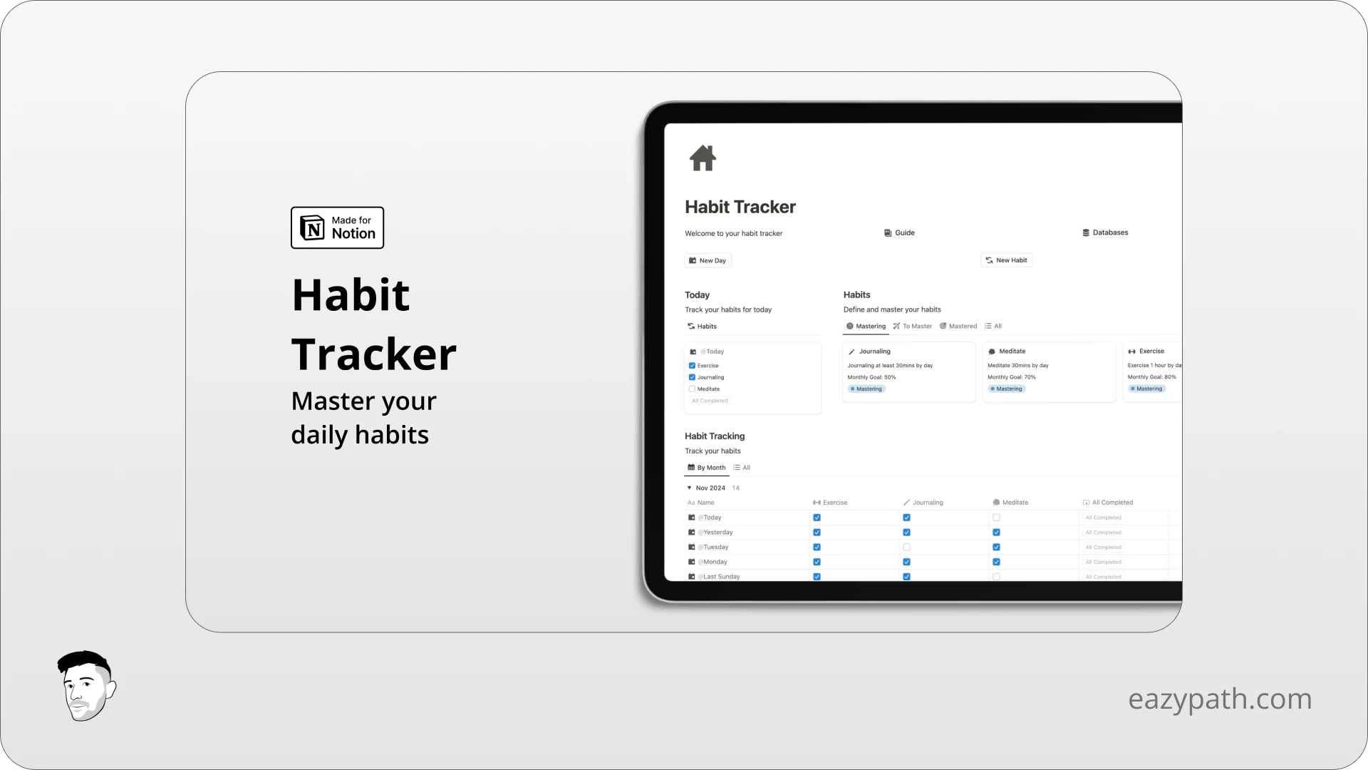 Free Notion Habit Tracker