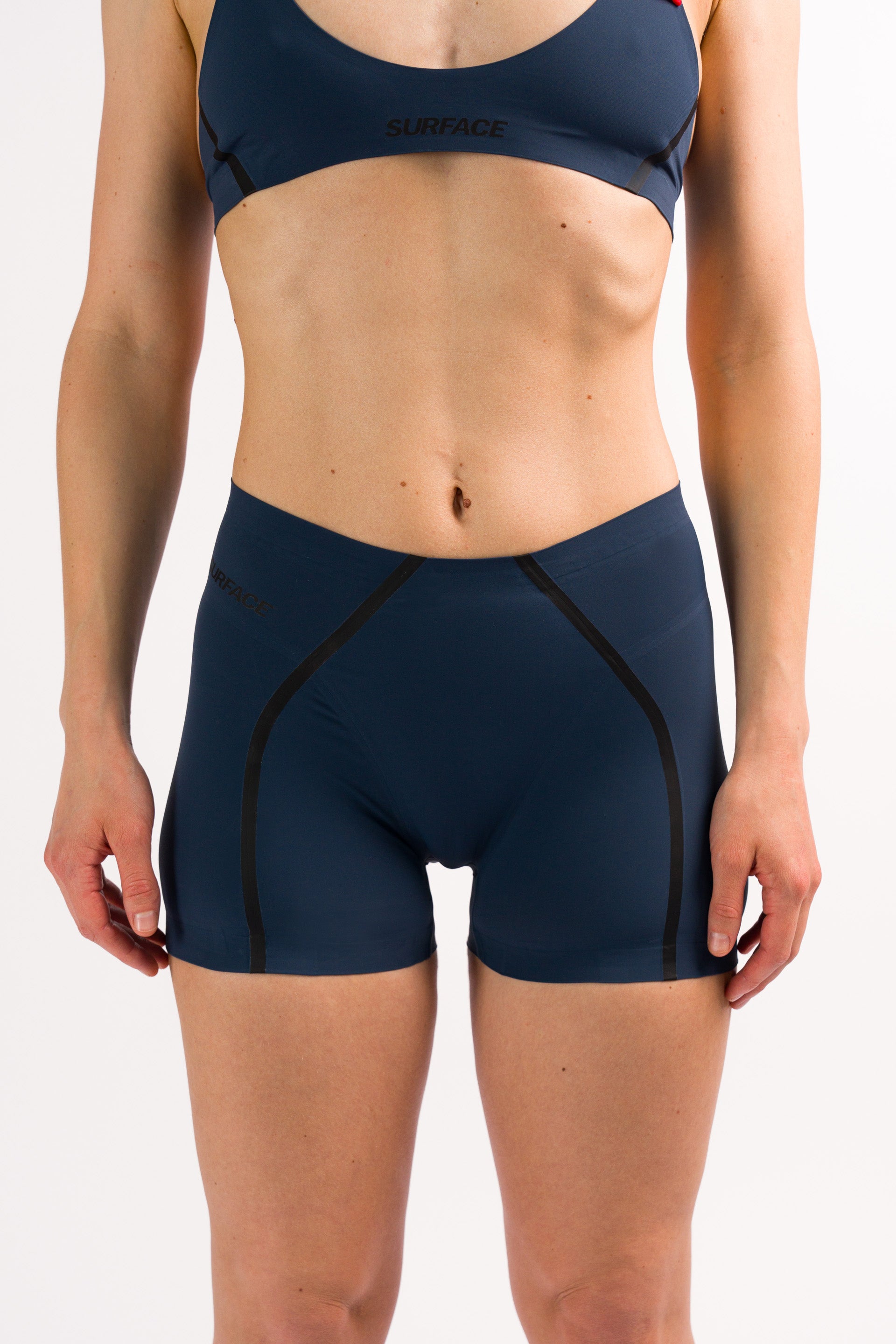 Abyss Blue Swim Shorts Bikini Bottoms 02 Front