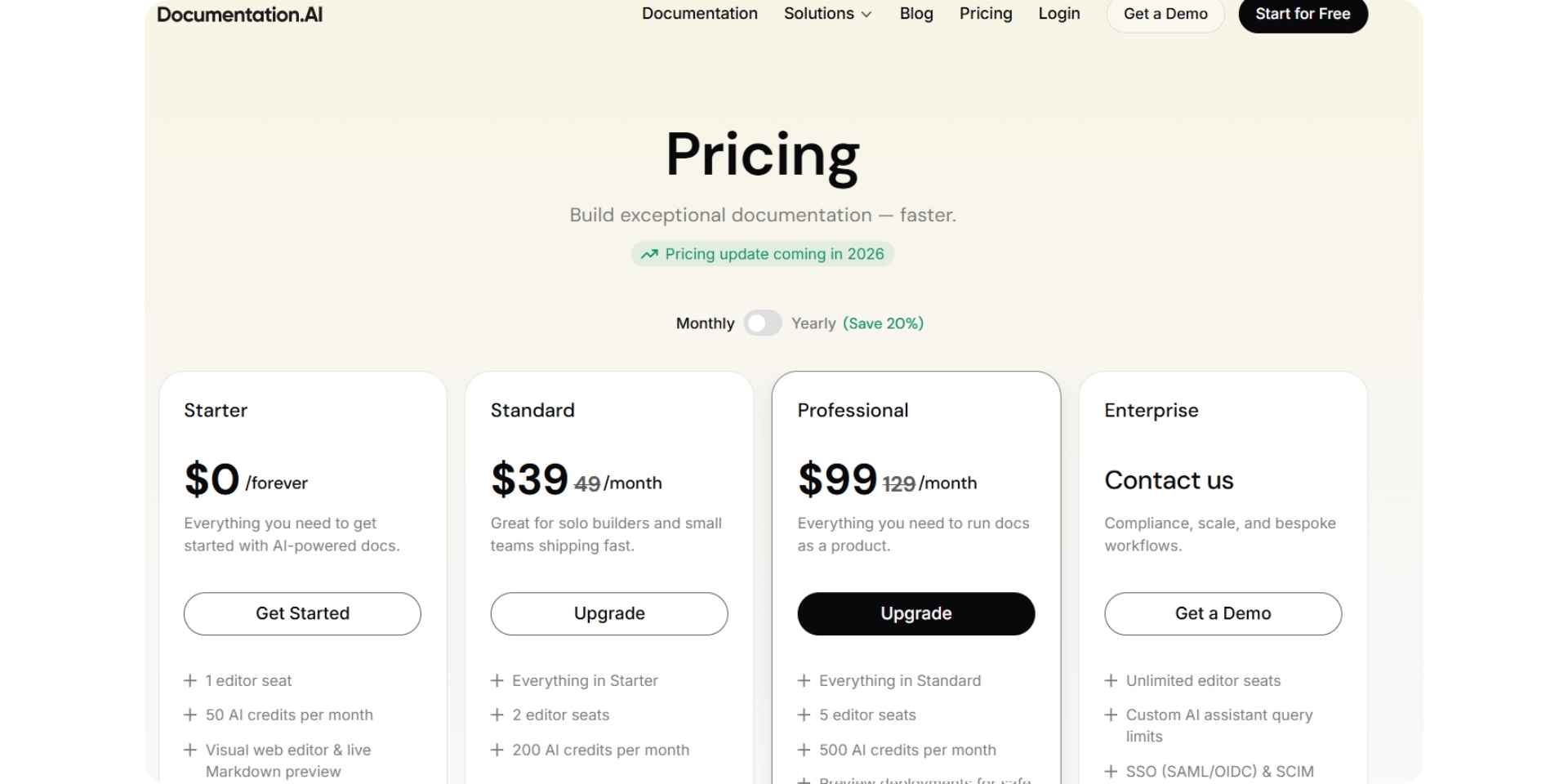 documentation-ai pricing
