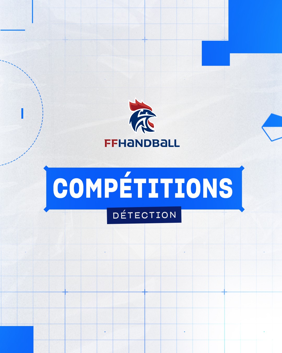 Identitté visuelle des compétitions détection de la Fédération Française de Handball