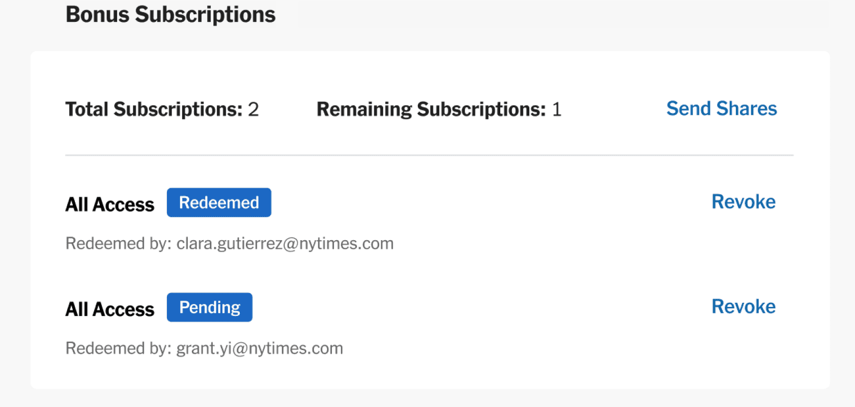 Agent view: Bonus Subscriptions in SubHub, final