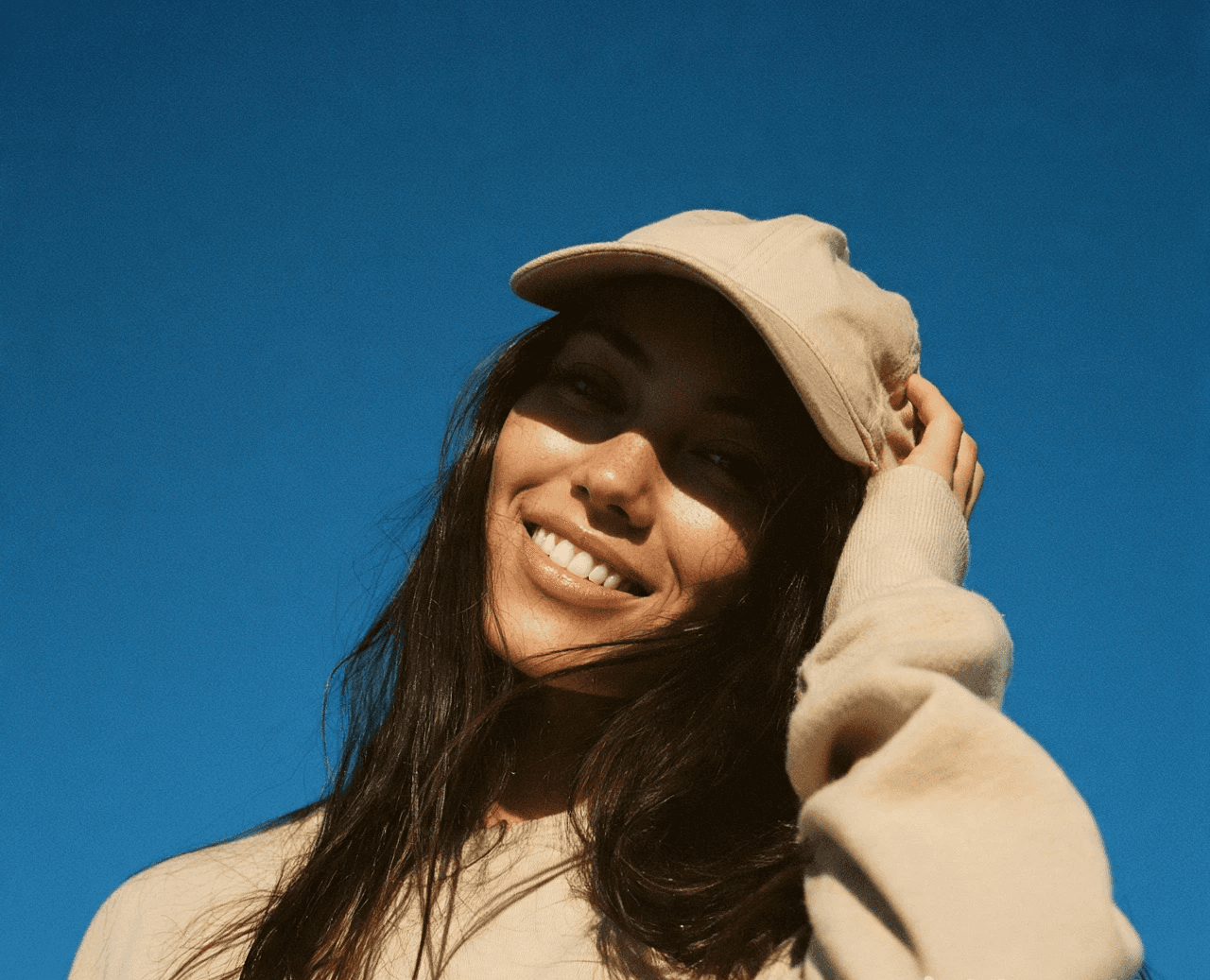 Woman in cap