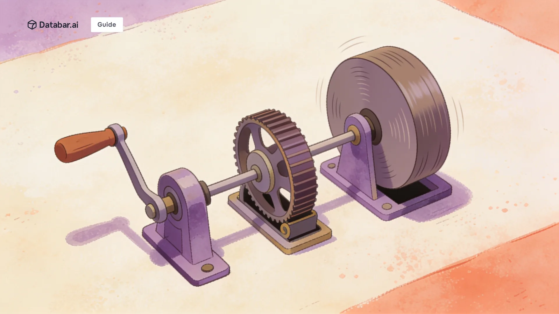 Illustration of three mechanisms of increasing size, hand-cranked, belt-driven and self-turning — AI-Powered RevOps Solutions for Scaling Teams: What Actually Works at Each Growth Stage