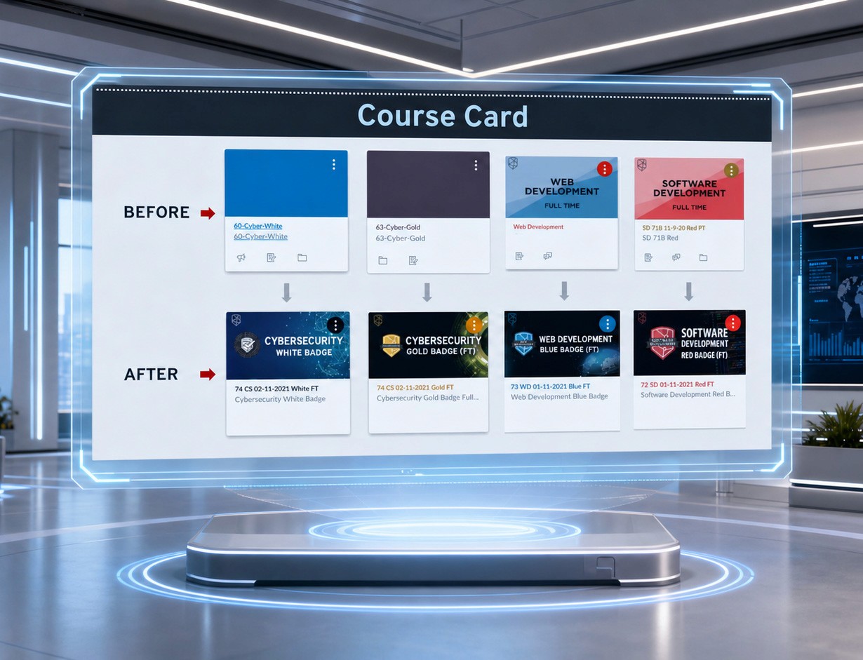 Showing Course Card