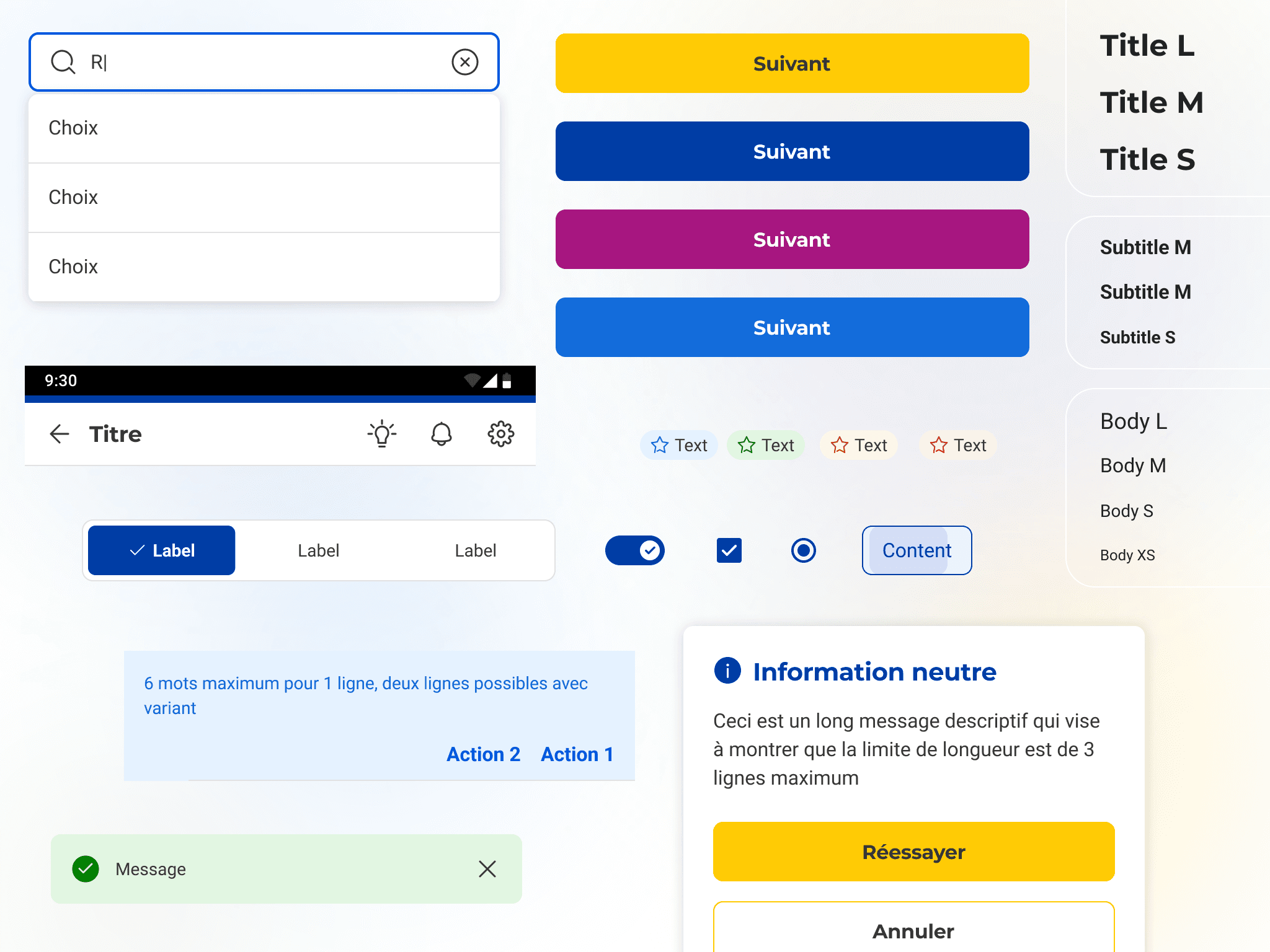 Mobile views presenting a chat and a map view