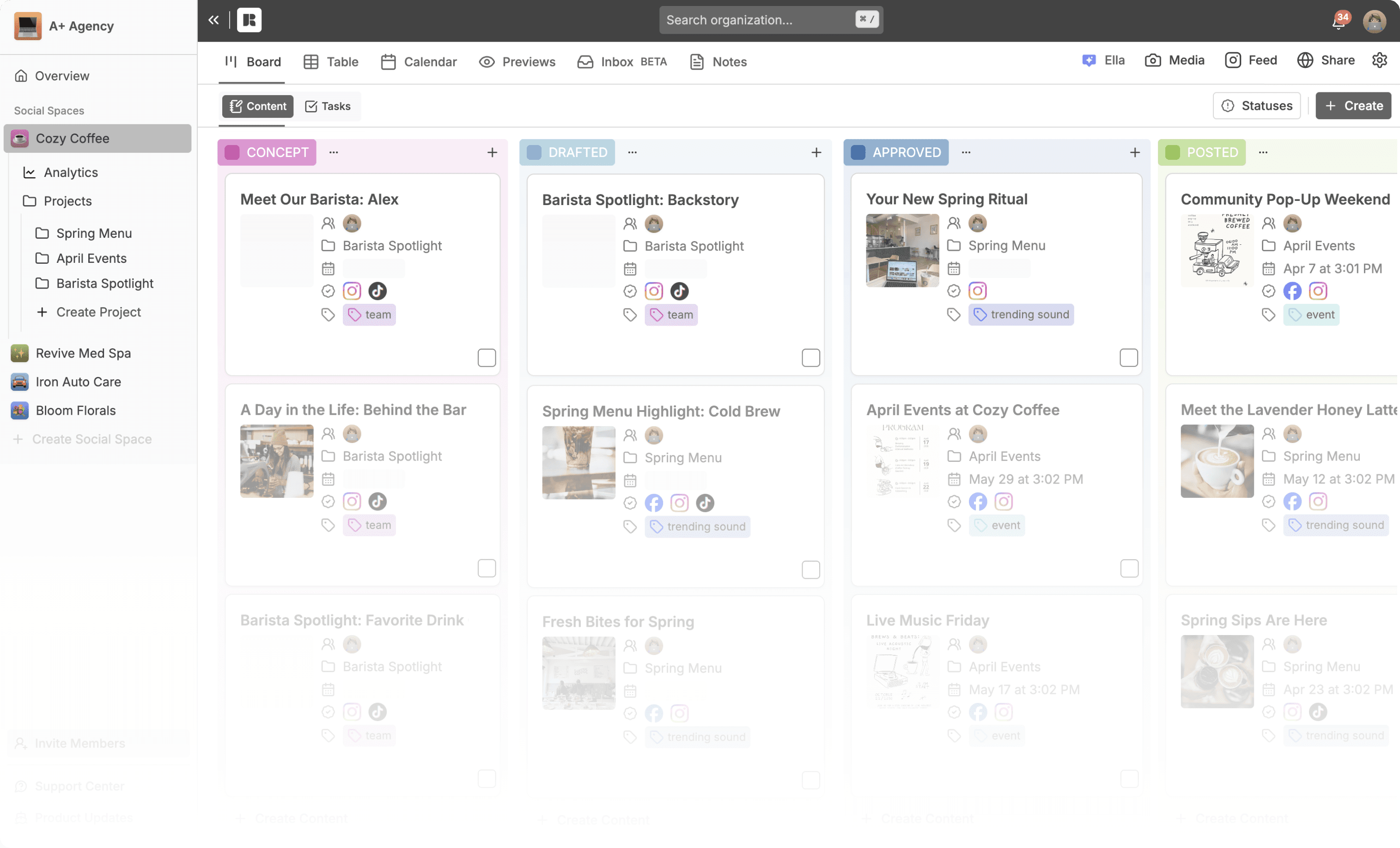 An image of Dreelio's dashboard