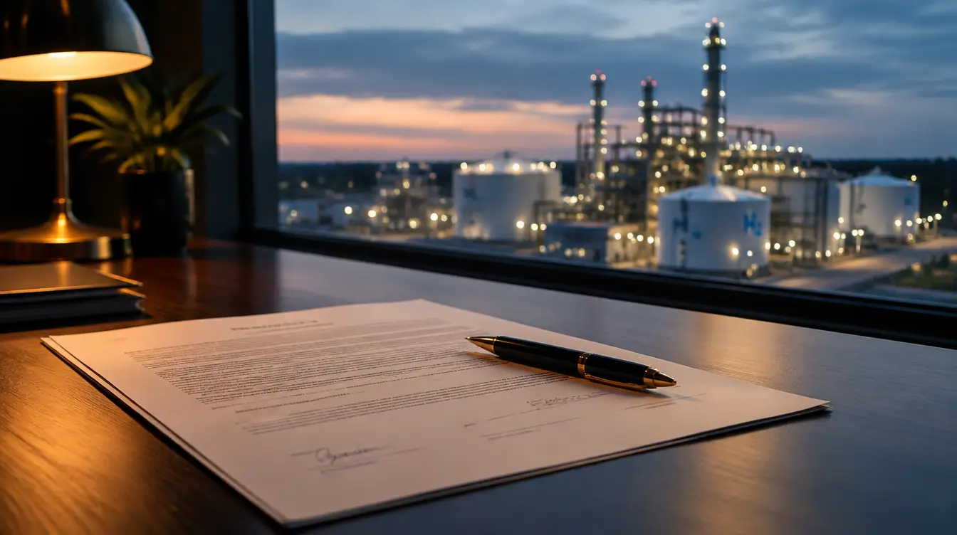 signed agreement to monetize 45V clean hydrogen tax credit
