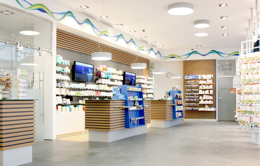 Foto Innenansicht der Apotheke