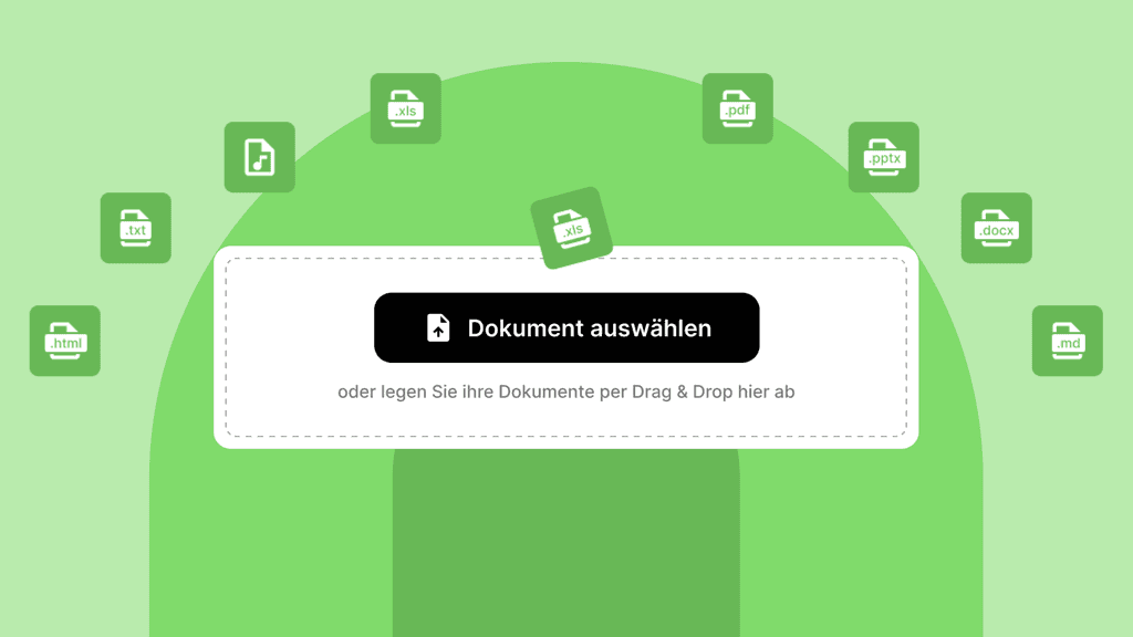 Drag&Drop Dokumente in winkk AI.