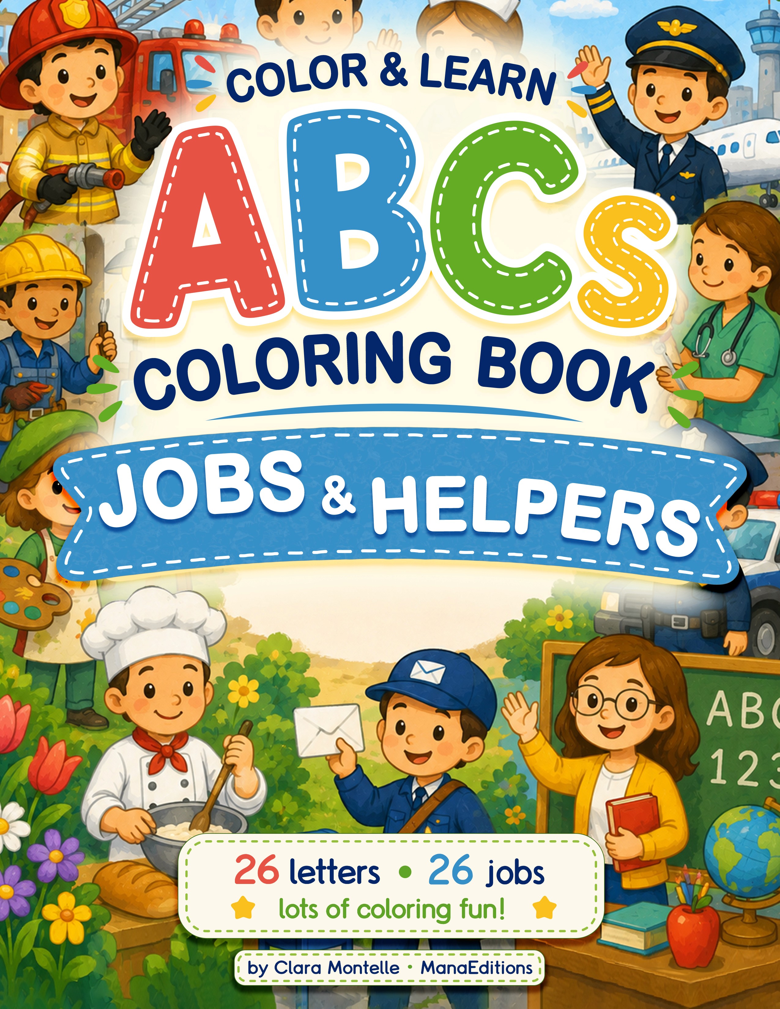 Color & Learn ABCs: Jobs and Helpers