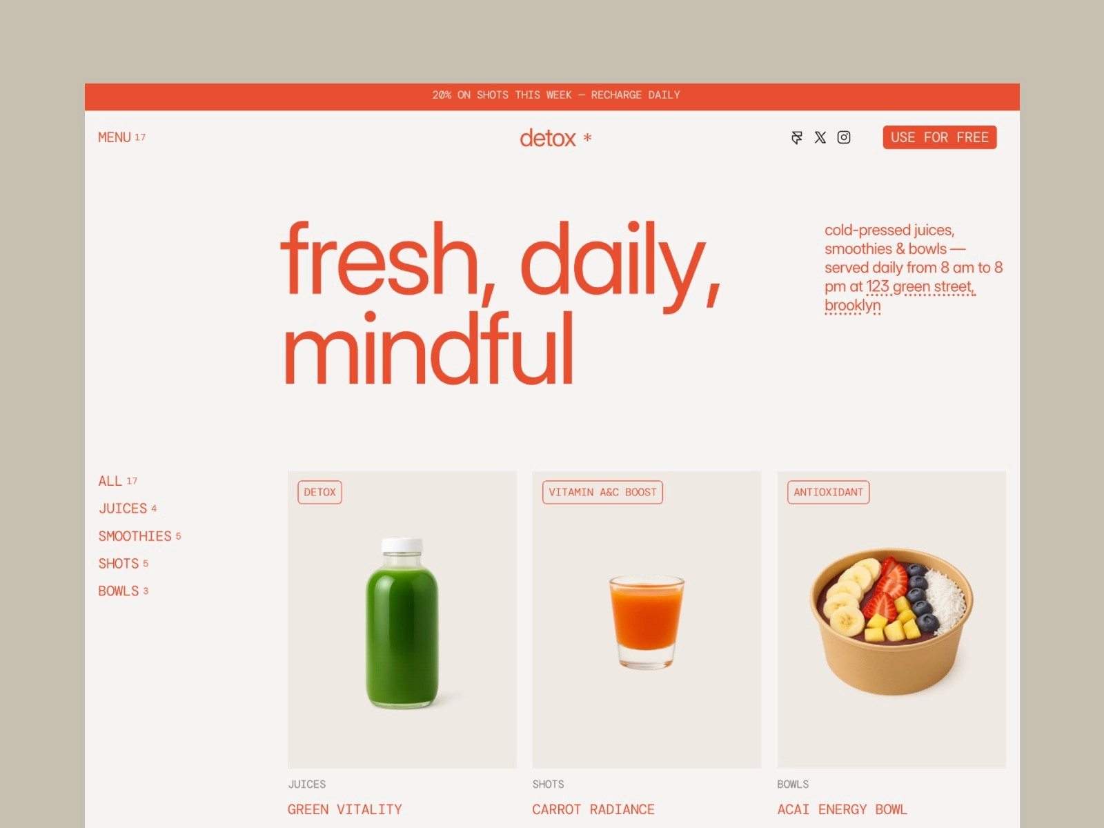 Framer Cafe Template