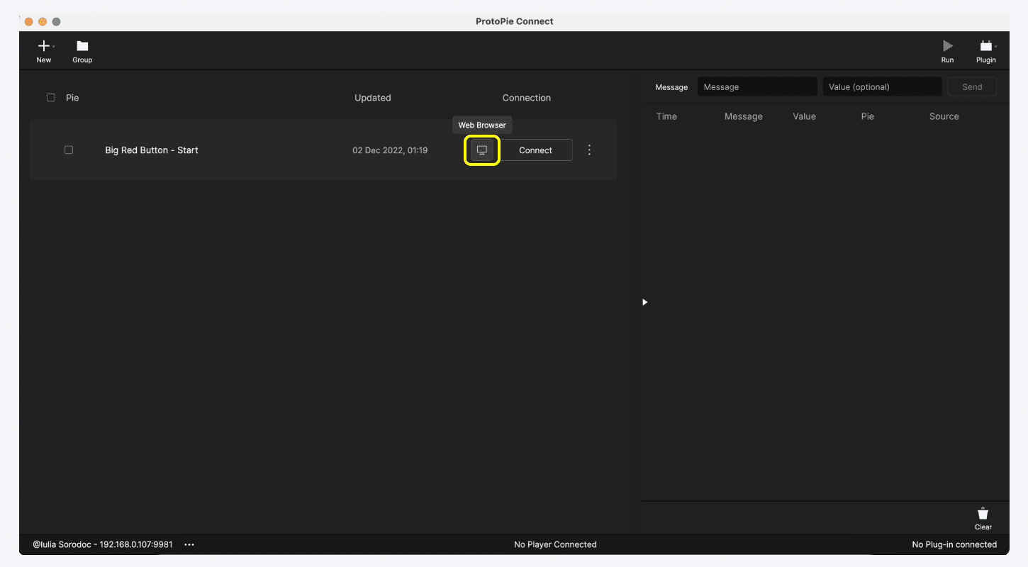 {'_type': 'localeString', 'en': 'ProtoPie Connect IP address '}