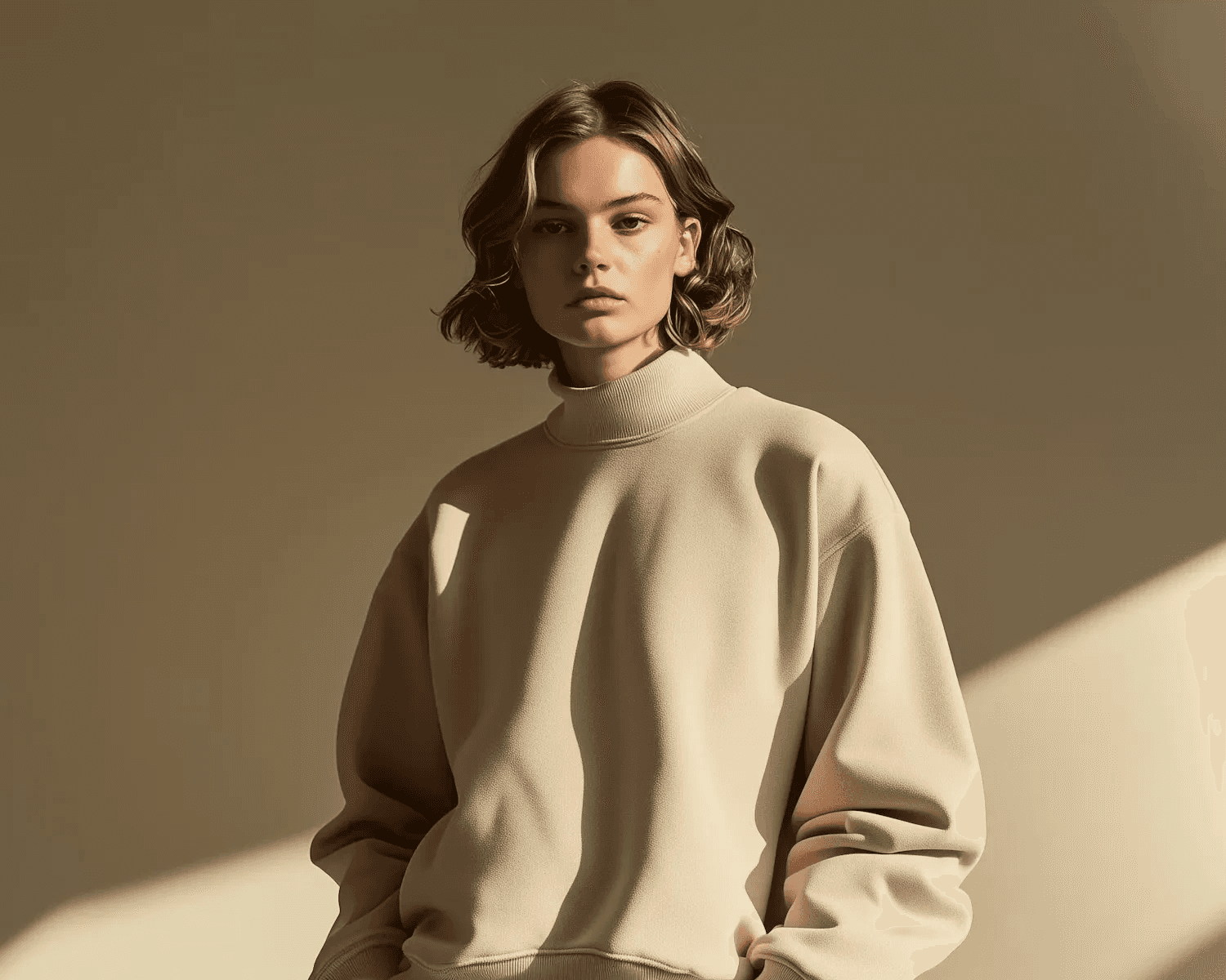 Minimalistic fashion lady