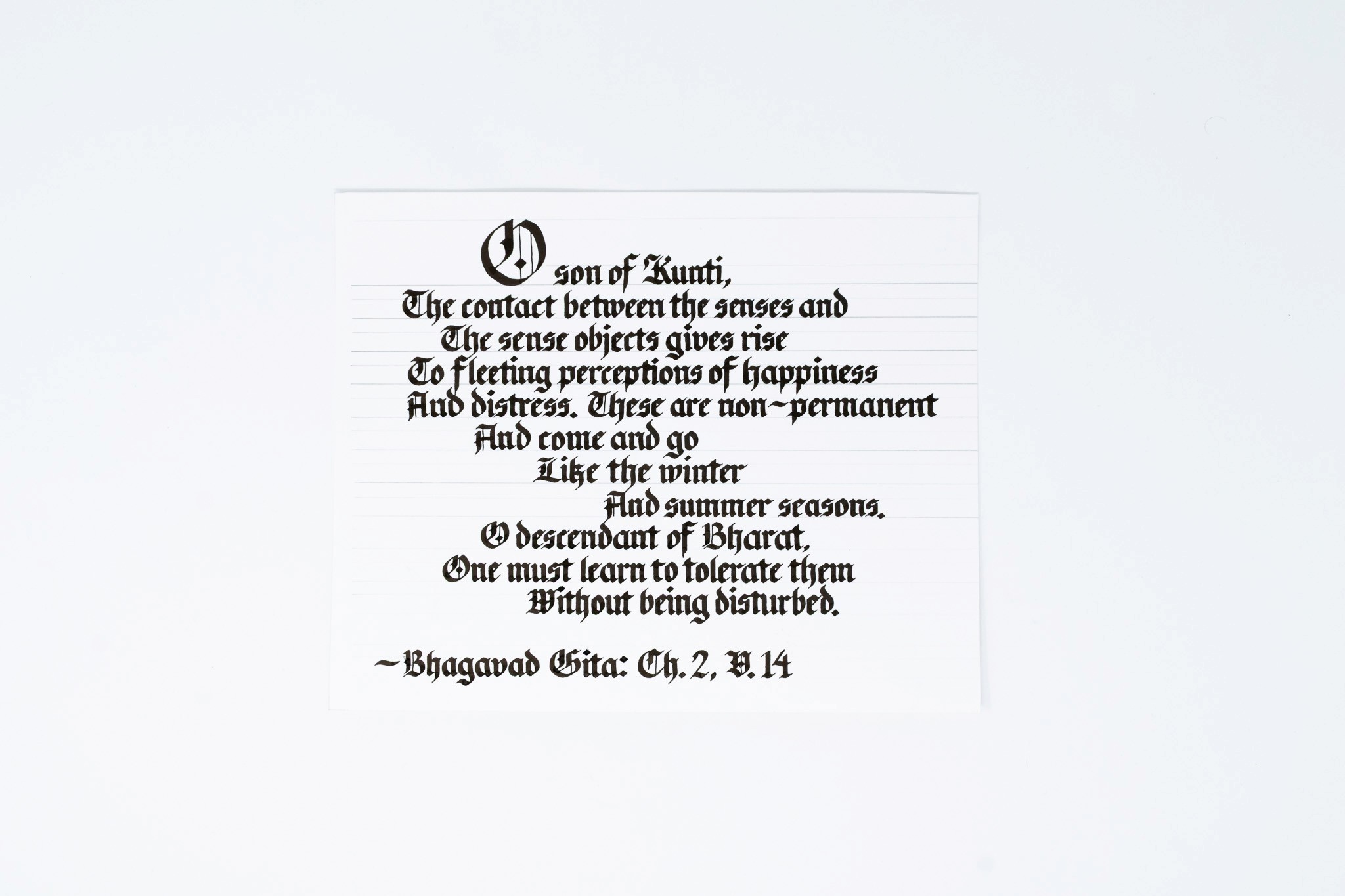 Bhagavad Gita Ch. 2 V. 14 commission 04
